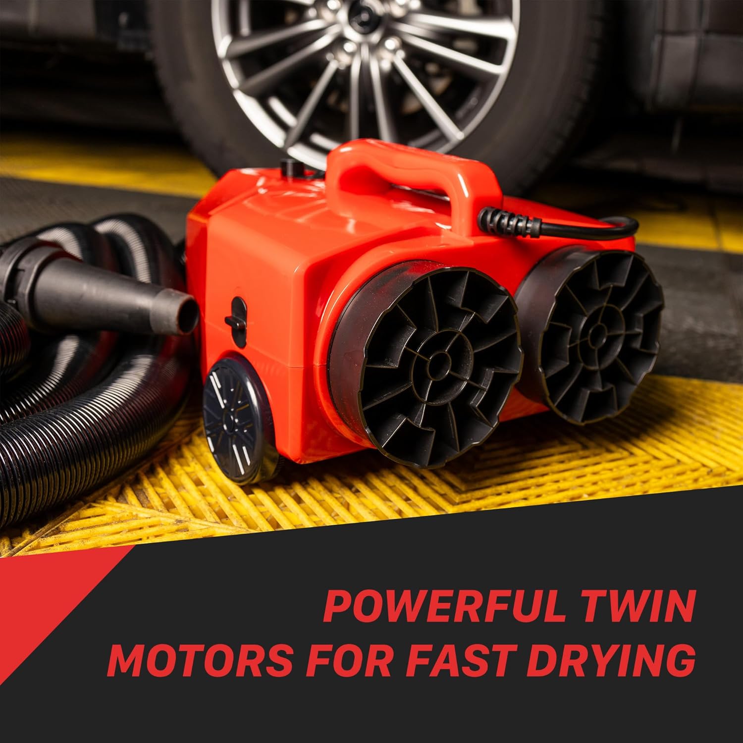 Maxshine Double Motor Touchless Car Dryer – Powerful Twin Motors for Scratch-Free, Streak-Free Auto Drying, Prevents Water Spots & Corrosion (Remote Control)