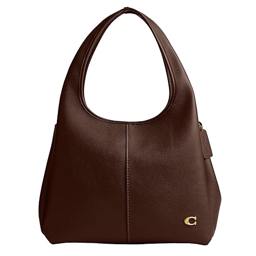 COACH womens Polished Pebble Leather Lana Shoulder Bag