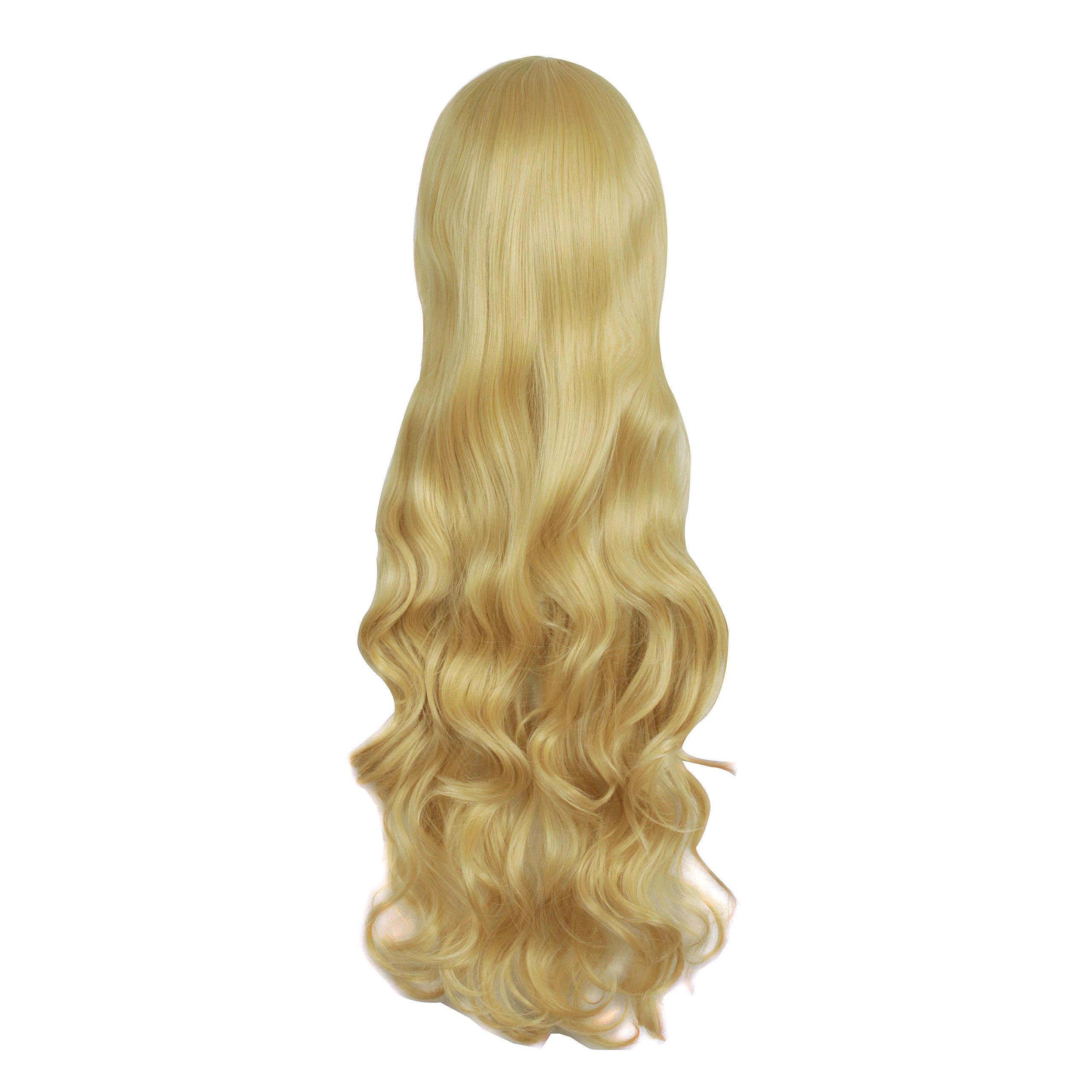 Mapofbeauty 32 Pulgadas/80cm de Luz Rubia Pelo Largo Rizado Ondulado Peluca Cosplay Peluca — view 99