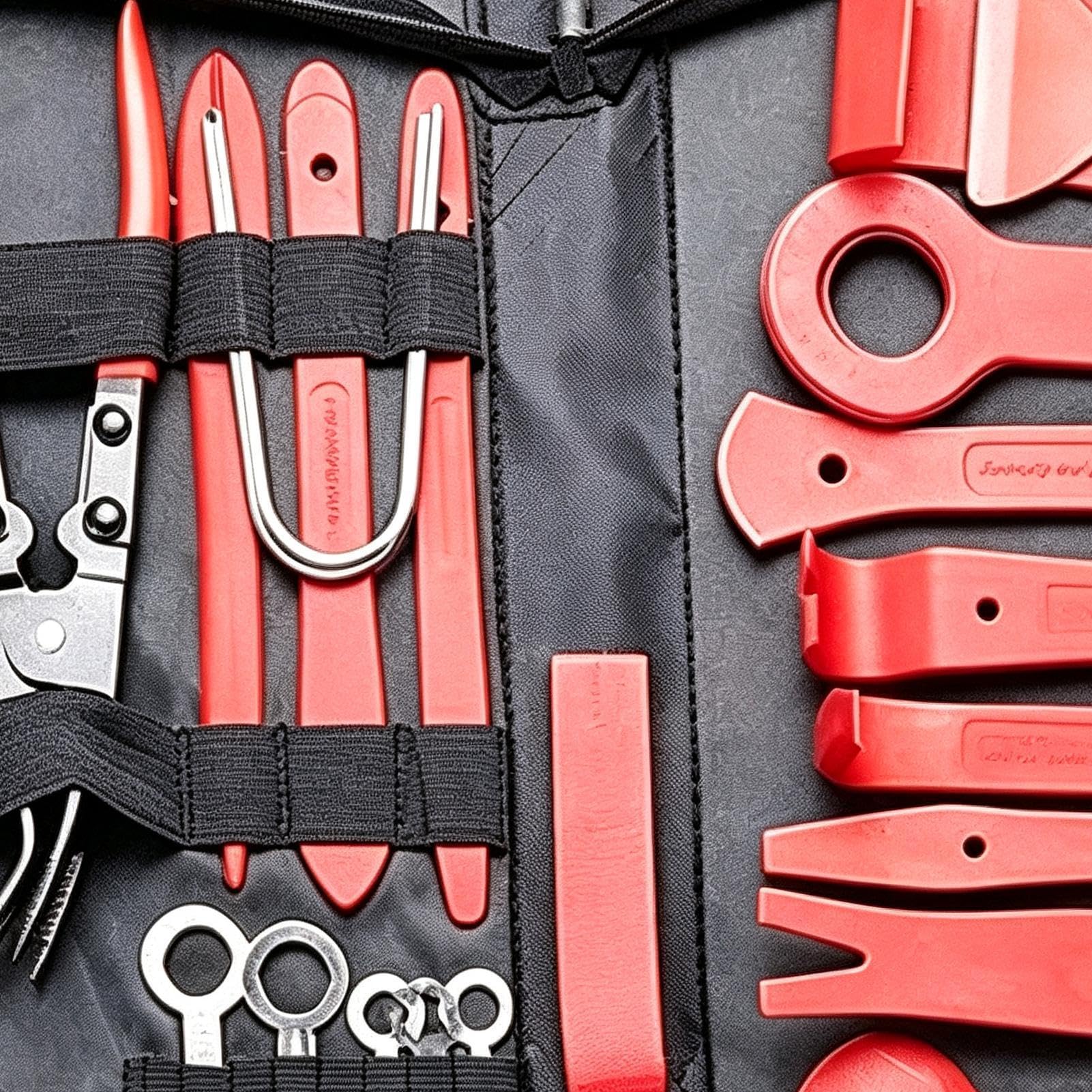Kit Rimozione Finiture Auto Set Leve Manutenzione Rivestimenti Auto | Attrezzo smontaggio pannelli auto per Casa Garage Esterno Officina Cruscotto Autoradio Berlina Camion SUV