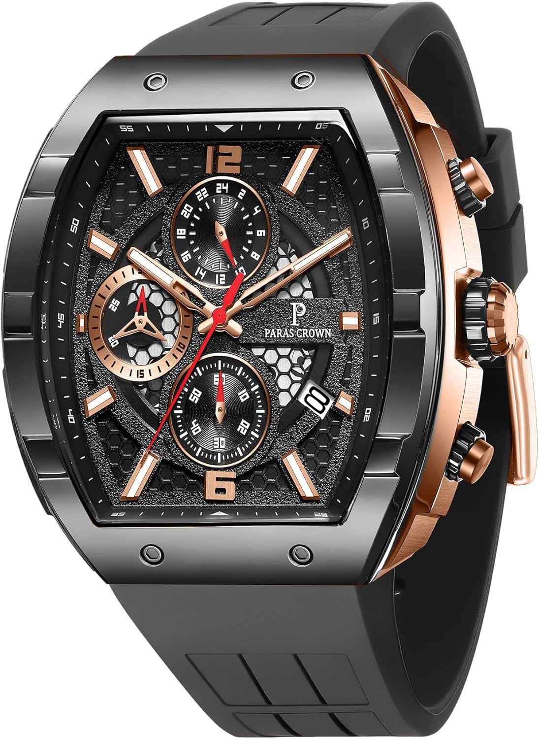 Paras Crown Watches for Men Luxury Fashion Analog 50M