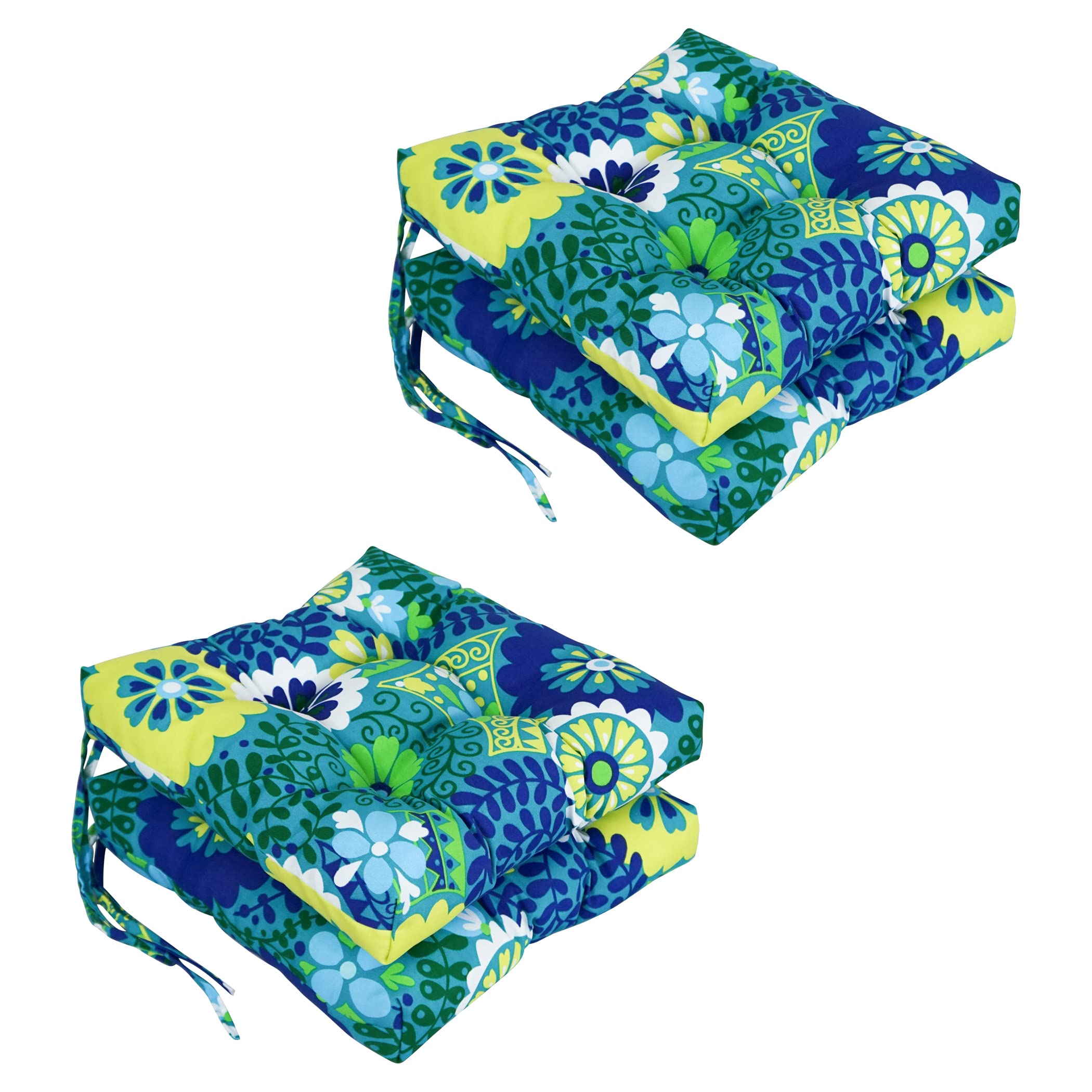 Blazing Needles 16-inch Outdoor Square Chair Cushion