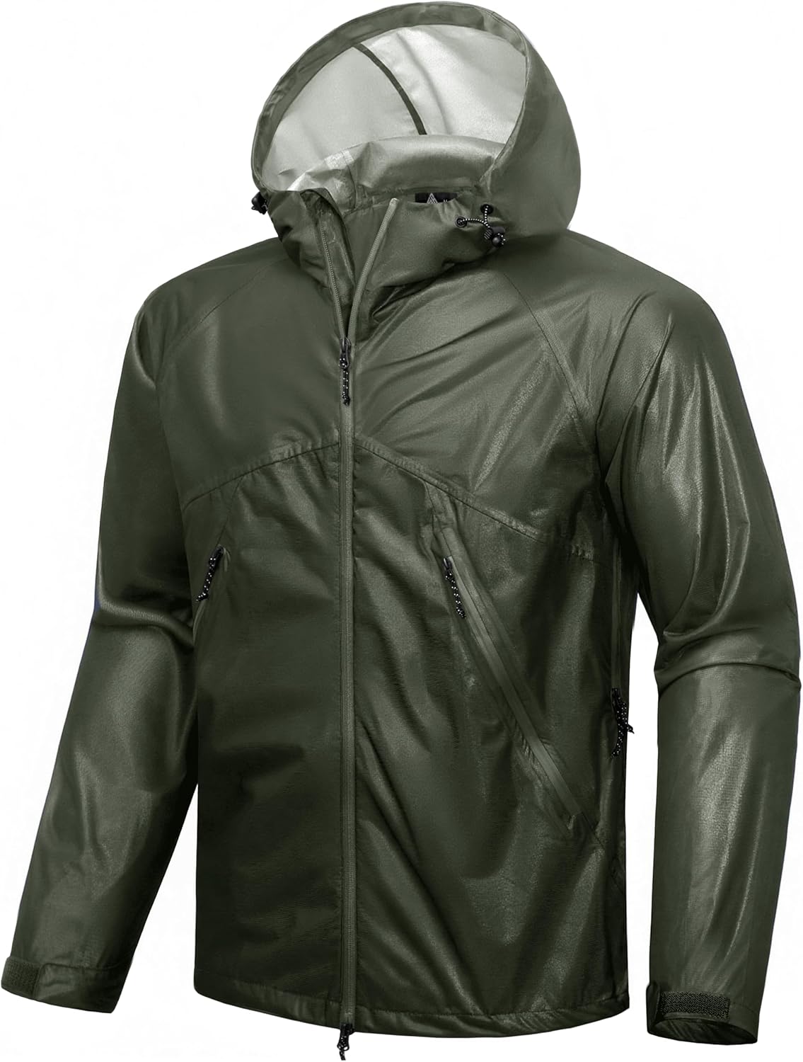 SWISSWELL Mens Lightweight Rain Jackets Raincoat with Hood Waterproof Windbreaker Jackets for Cycling Golf Fishing Running