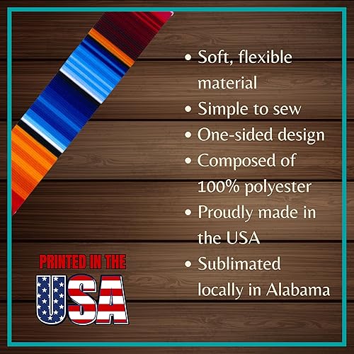 Miniatura 3 de Country Brook Design - Cinta de grogrén Serape (58 pulgadas, 2 yardas)