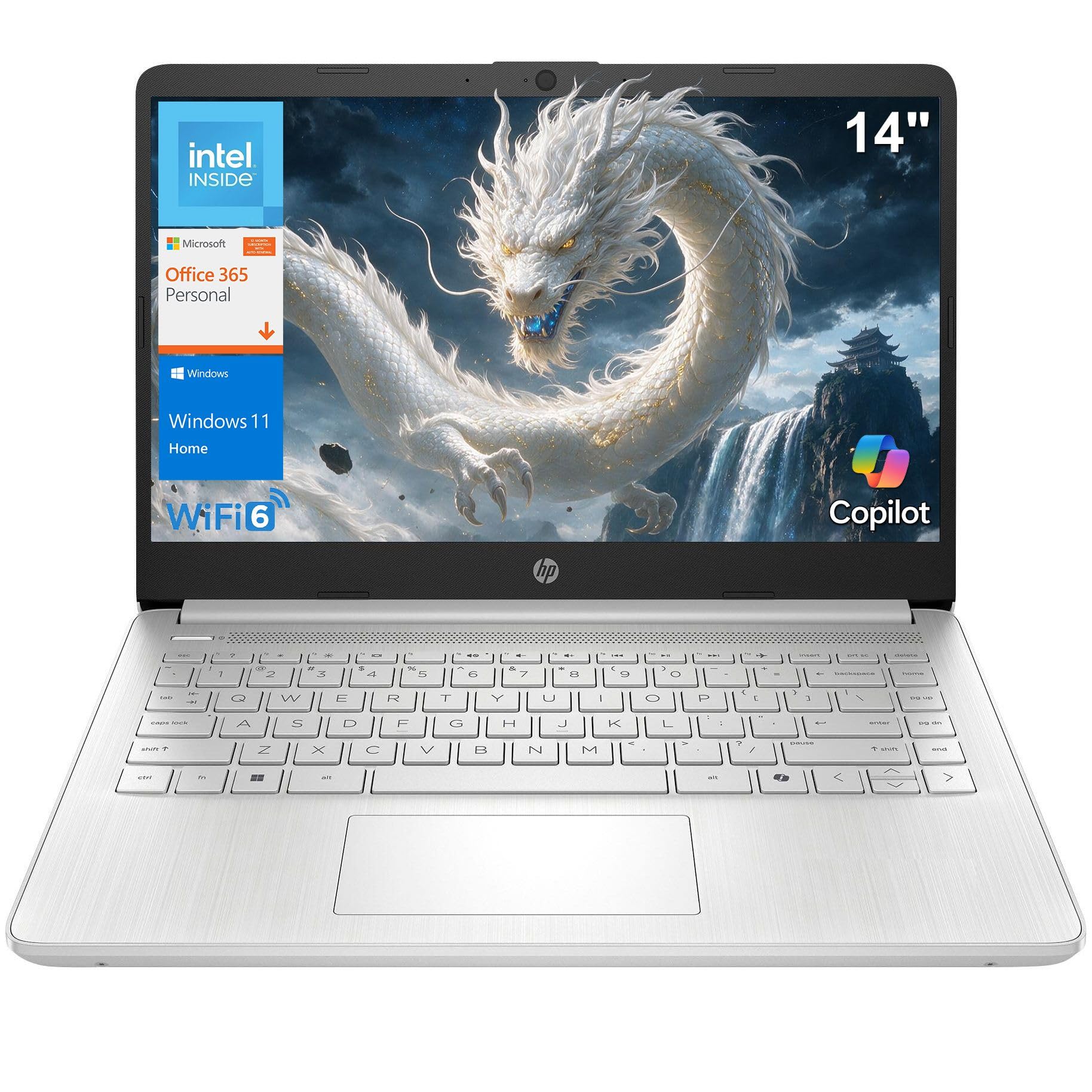 HP 2026 14" Laptop for Student, Intel N150, Office 365, 1TB Cloud Stroage
