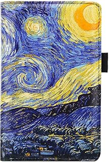 Menesia Server Book Organizer for Waitress,Blue Van Gogh Waiter Wallet,Waitstaff Server Order Pads,Guest Checks Books Holder for Restaurant Fit Server Apron,with Money or Receipt Pocket and Pen Slot