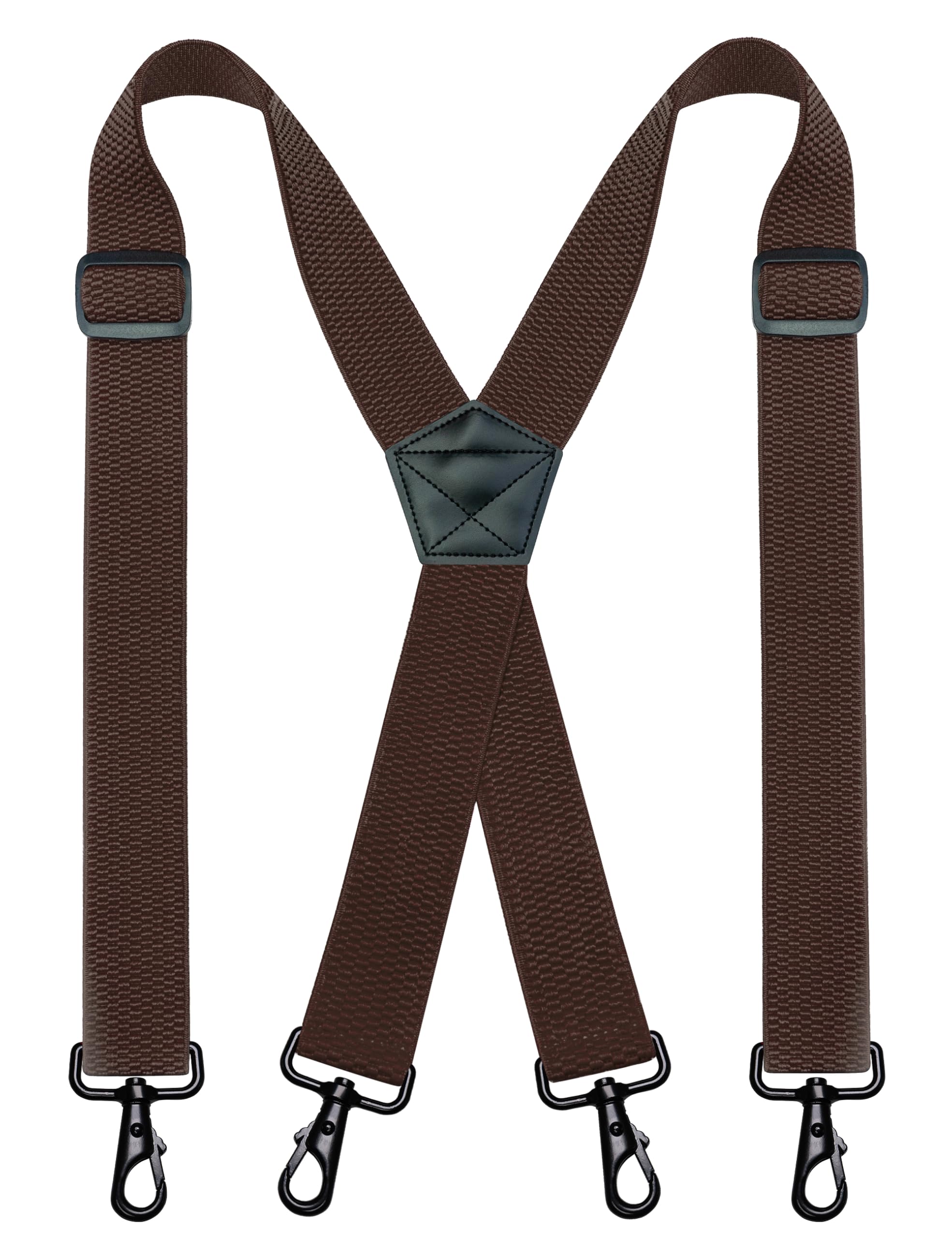 JEMYGINS 1.48" Wide Heavy Duty Suspender with 4 Swivel Hooks for Jeans Pants