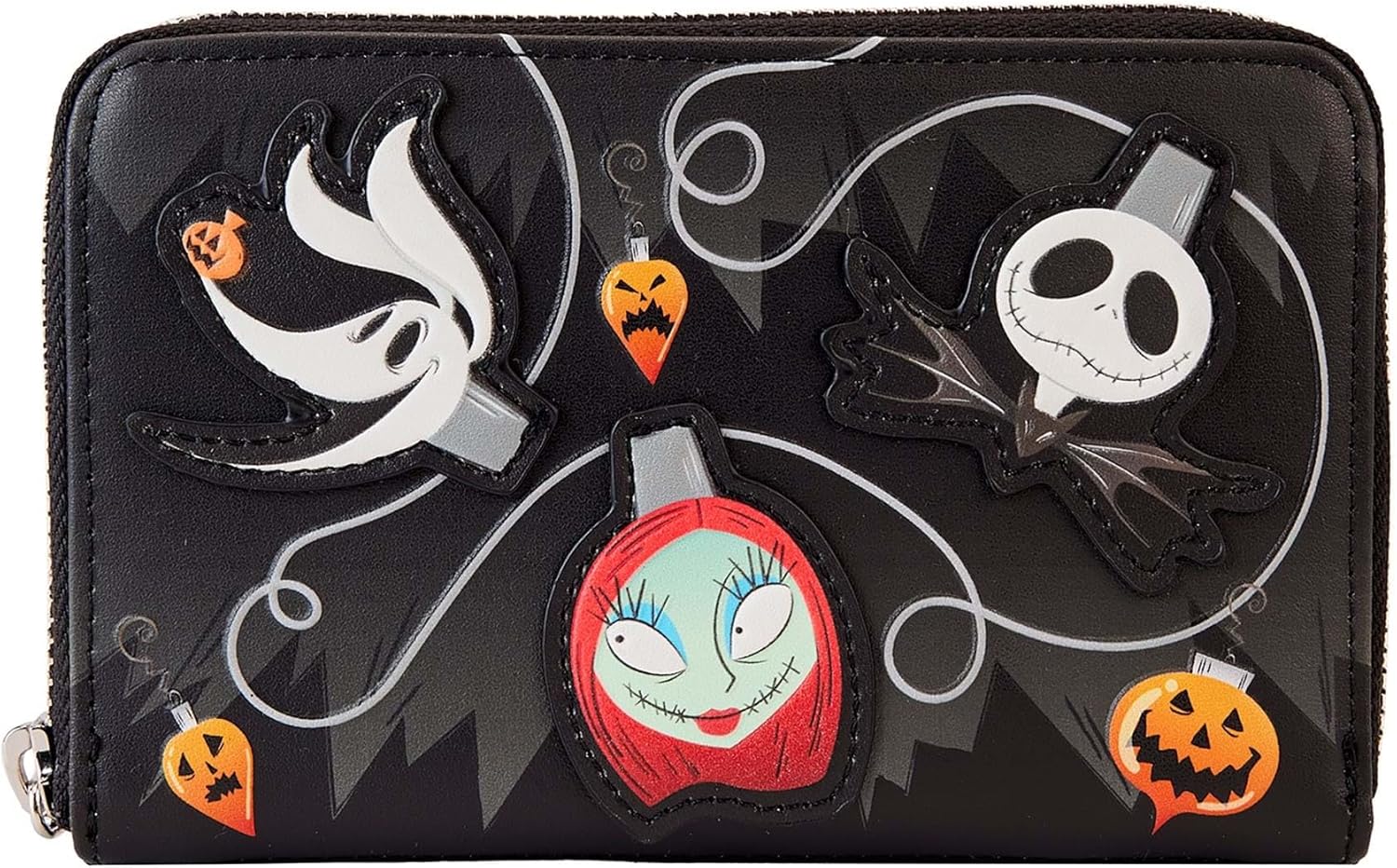 Loungefly Nightmare Before Christmas Tree String Lights Glow Zip Around Wallet