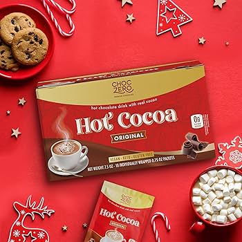 Choco♡⃛ページ Amazon.com : ChocZero Hot Cocoa Mix – Dark Chocolate, Sugar Free