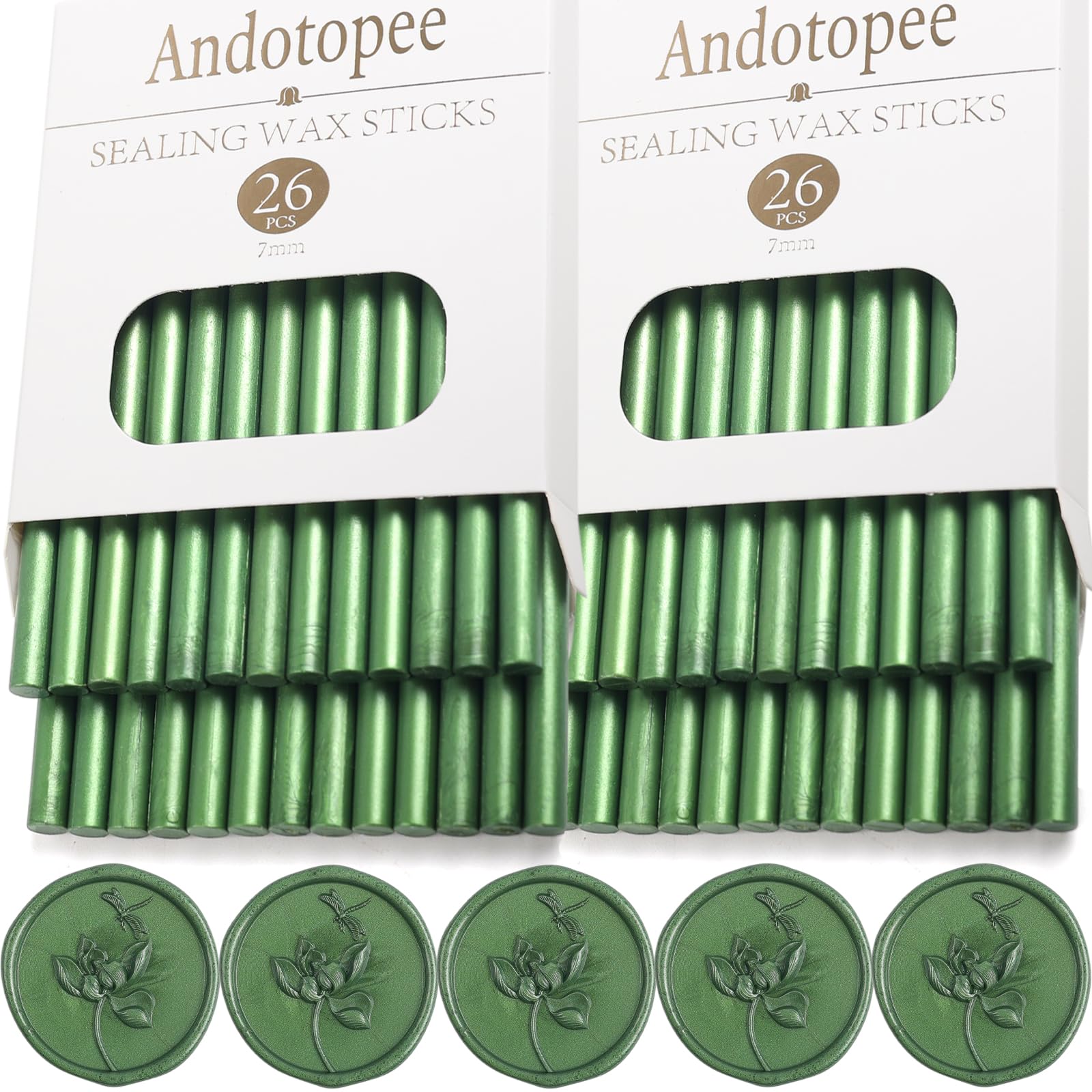 52 barras de cera de sellado verde pino, barras de sellado de cera para sello de cera, cera de sellado premium para sobre, sello de carta, adhesivo de boda, invación, manualidades, grandes