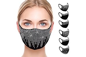 Ciana Glitter Mask Reusable Face Covering: Shimmering Protection