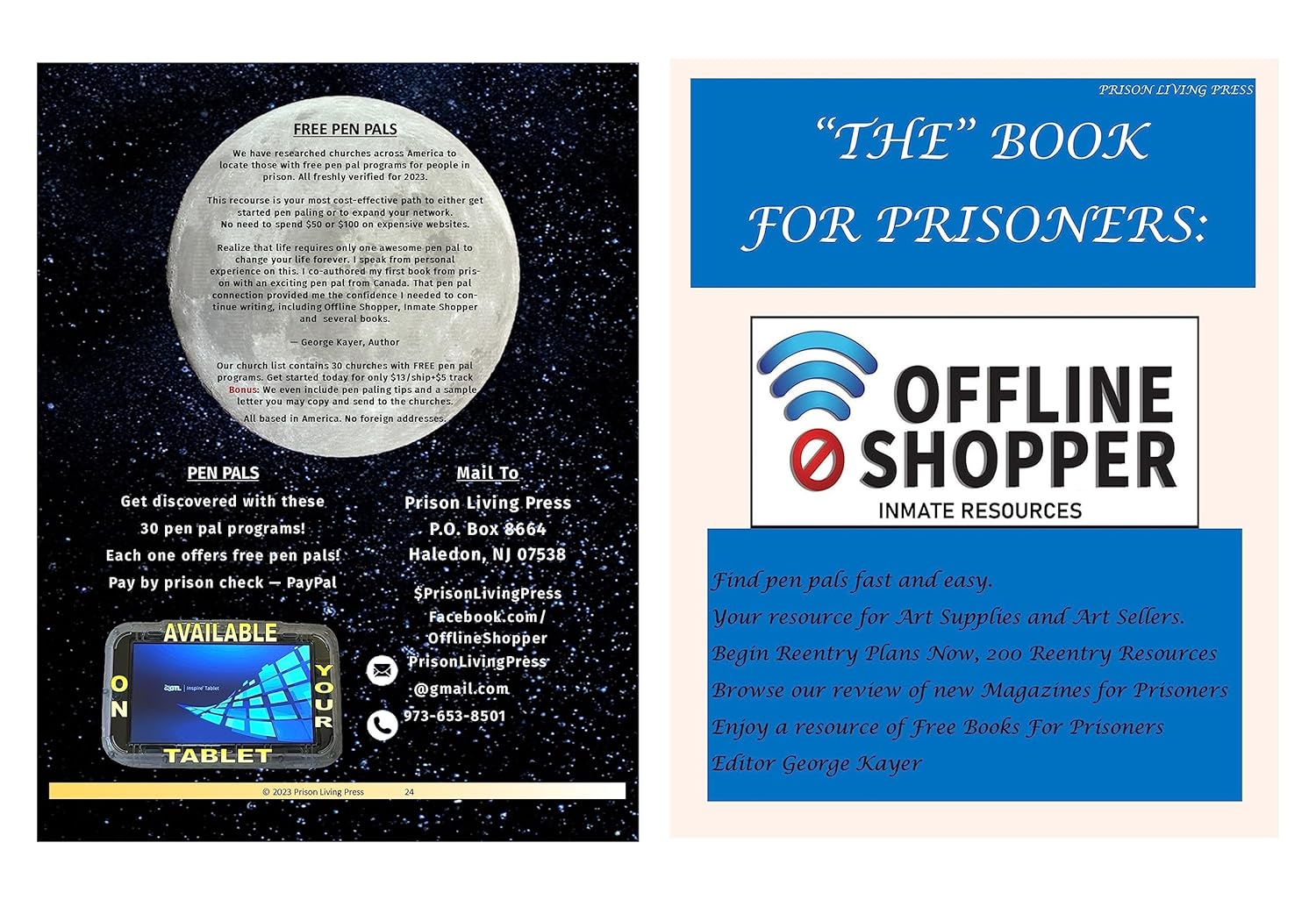 'The' Book For Prisoners Offline Shopper Inmate Resources