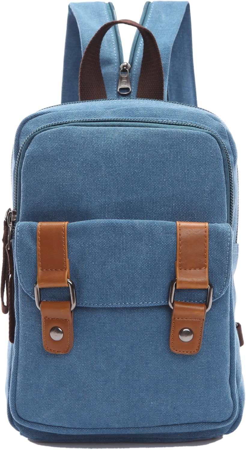 Arbag Small Cute Backpack Vintage Casual Canvas Shoulder Bag Daypack 8528bag,Black