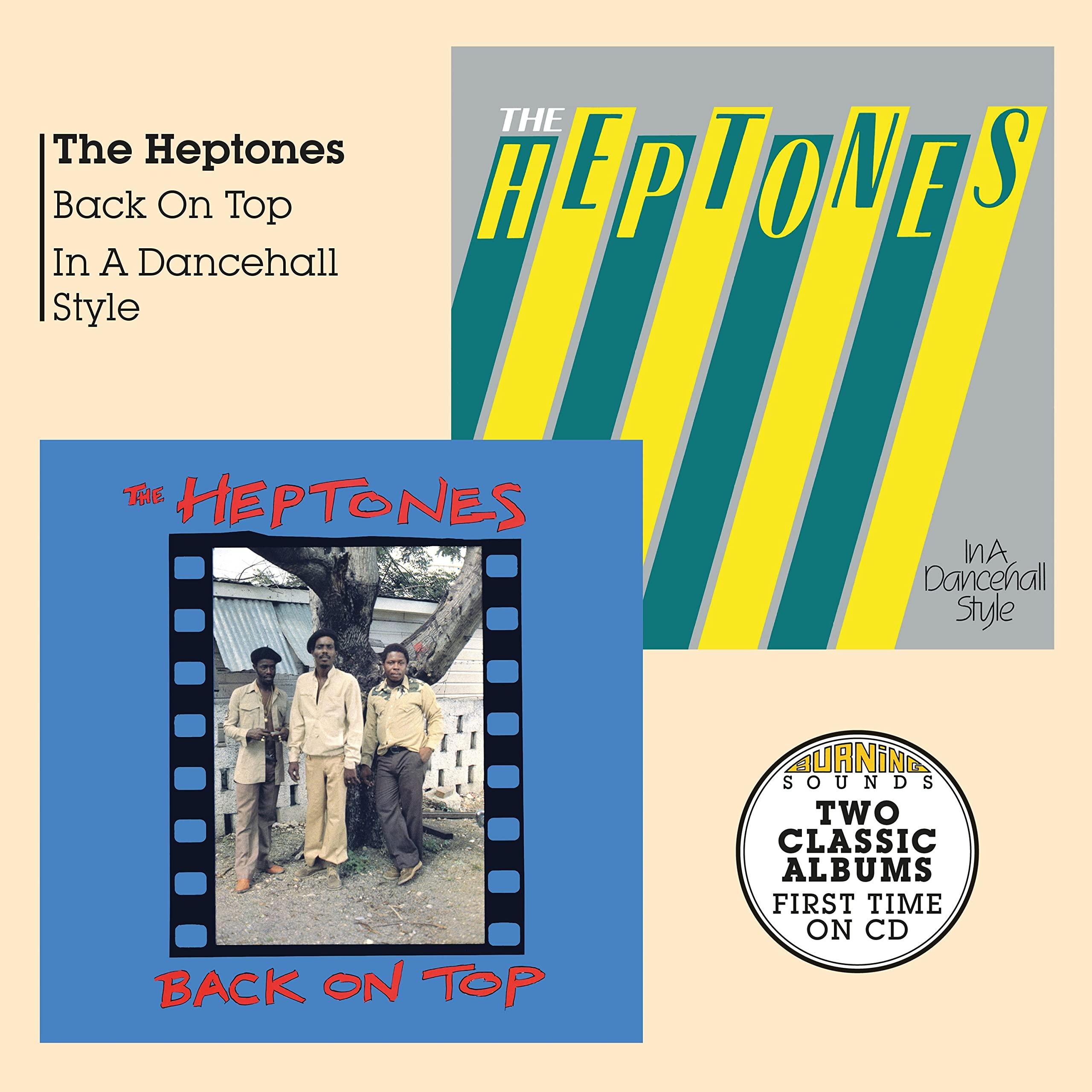 The Heptones(CD Album)Back On Top / In A Dancehall-Burning Sounds-BSRCD-New