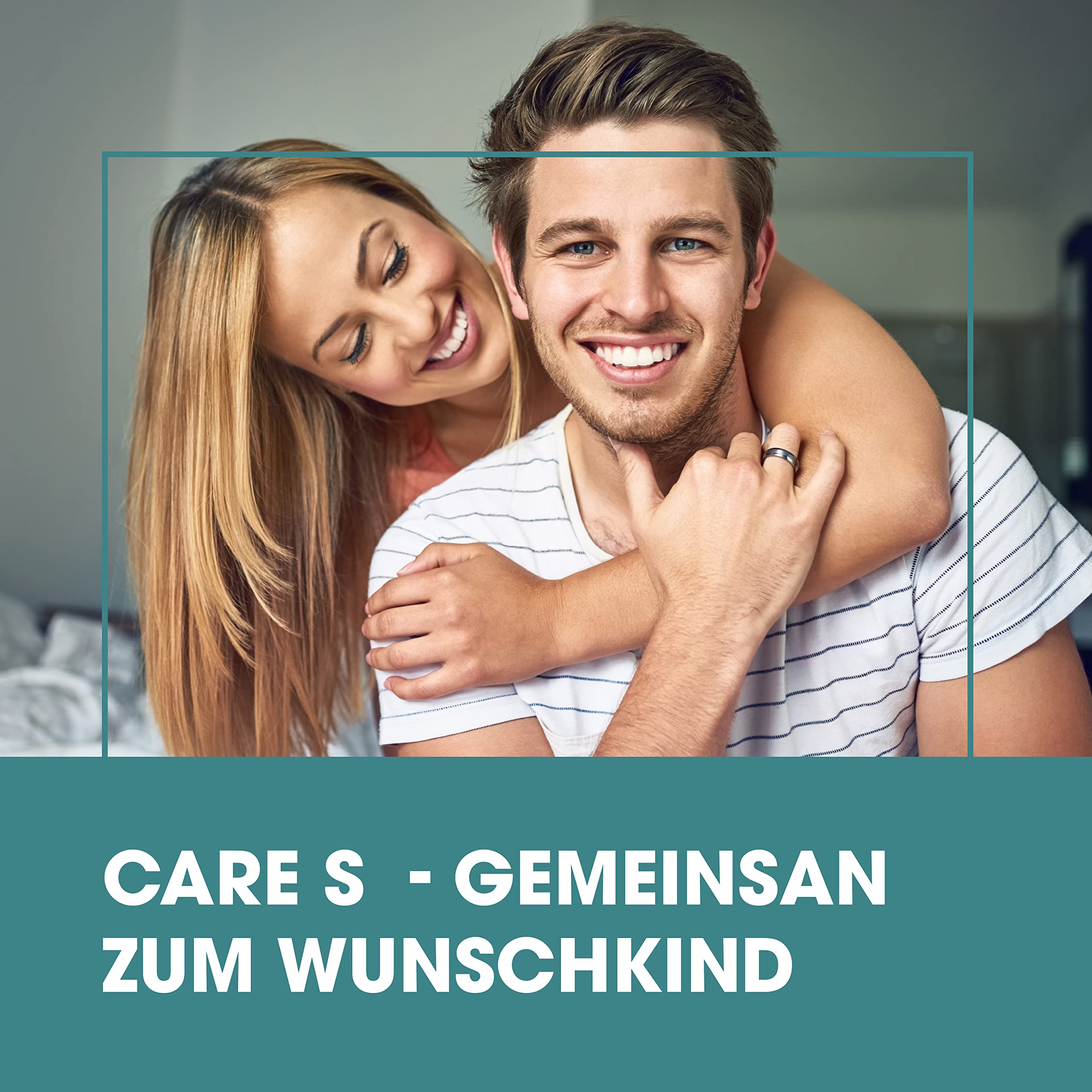 CARE S Kinderwunsch Mann Kapseln VEGAN - Spermaproduktion steigern und Fertilität erhöhen mit Folsäure, Zink, Selen, L-Carnitin, L-Arginin & Vitaminen