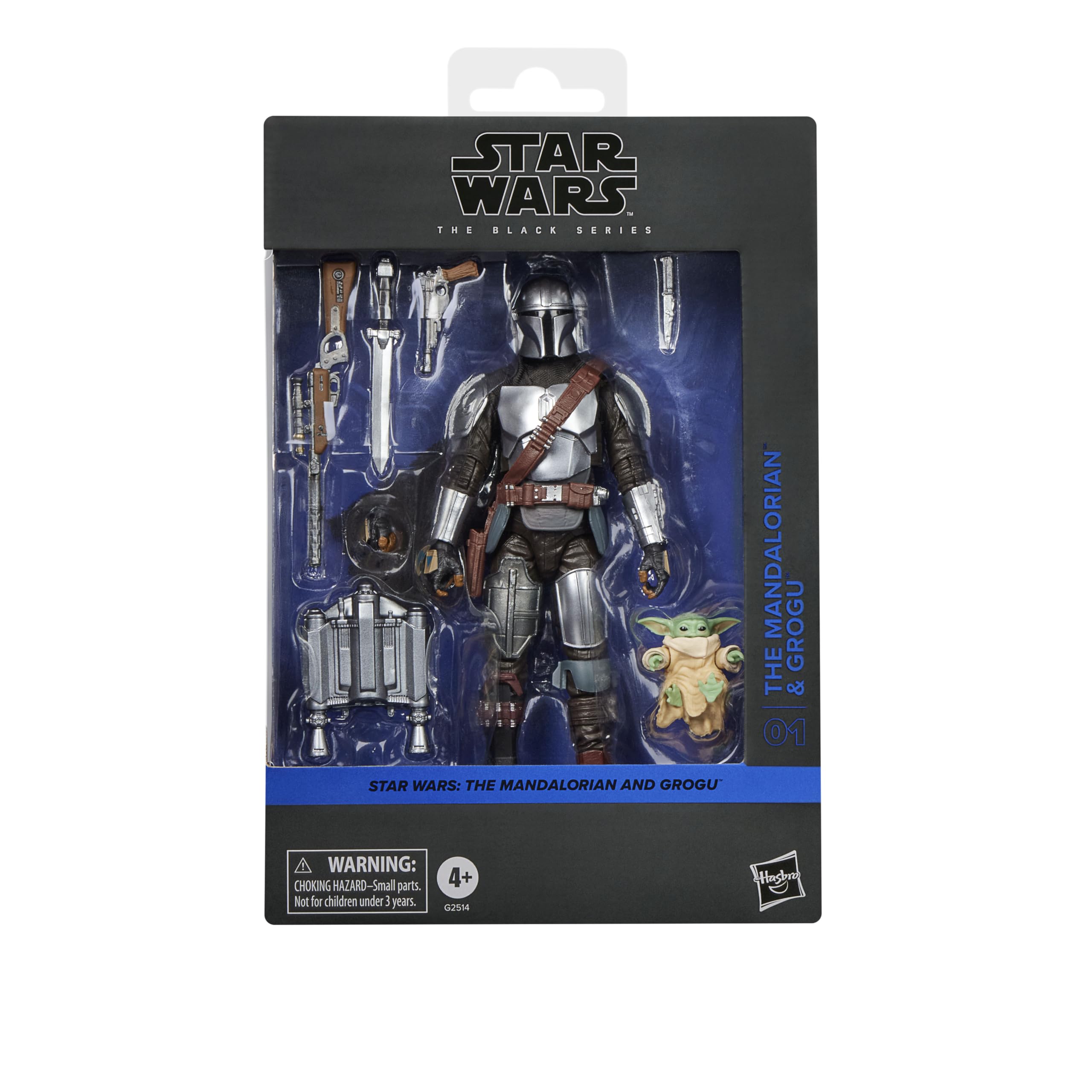 Star Wars The Black Series Der Mandalorianer & Grogu, Deluxe Action-Figurengeschenk zum Sammeln The Mandalorian & Grogu, Skala 15 cm - 3