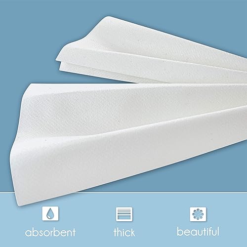 Miniatura 7 de eDayDeal Toallas desechables para invitados, servilletas de papel (300 unidades) suaves, absorbentes, como el lino Airlaid para cocina, baño o