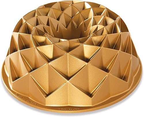 Nordic Ware Jubilee Bundt, 10 tazas, dorado