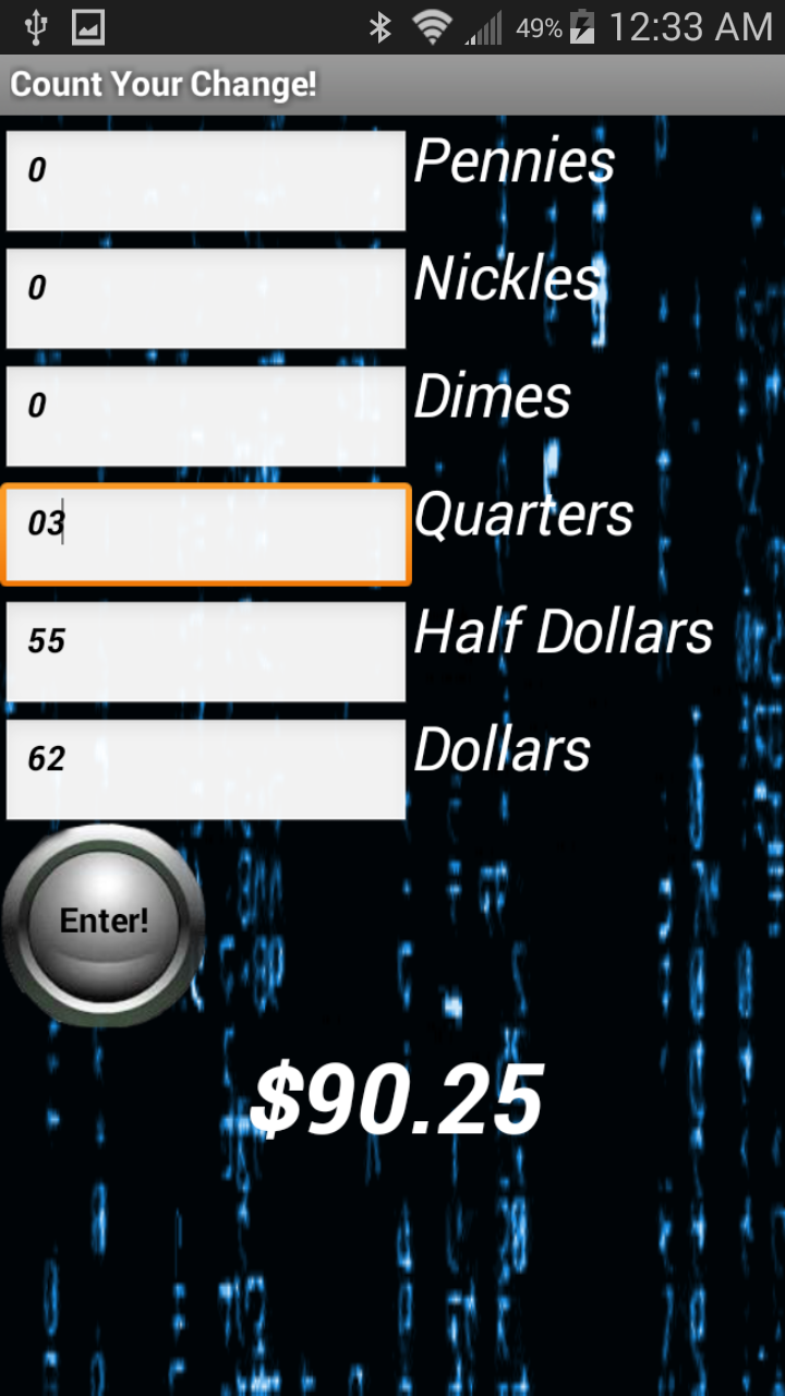 Simple Coin Counter App on the Amazon Appstore