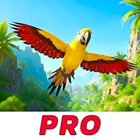 Gioco simulatore di vita di pappagalli reali in 3D