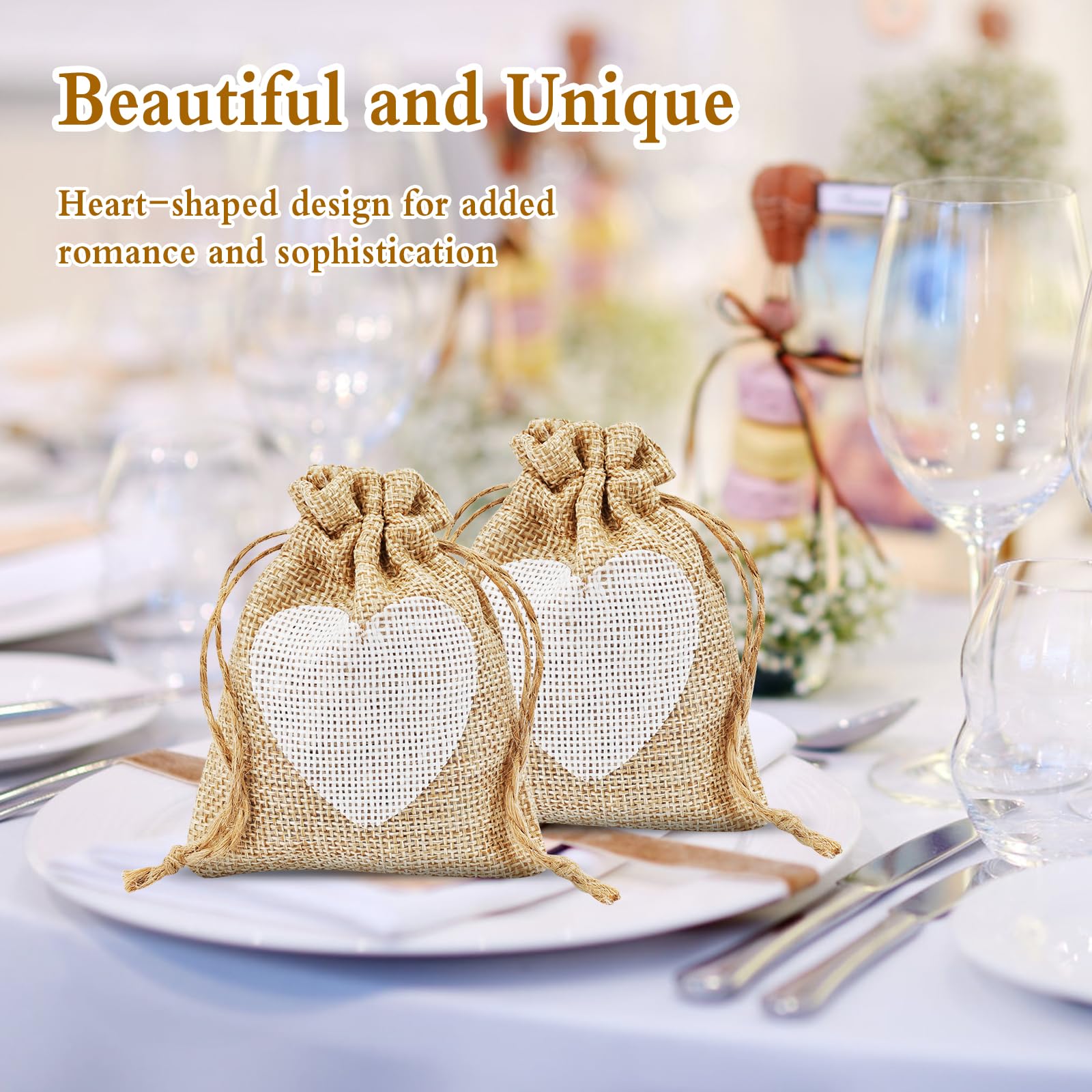 30 Sacchetti Confetti Comunione - Bomboniere 10x8 Cm In Iuta Con Ciondolo Santo Graal - Foto 4