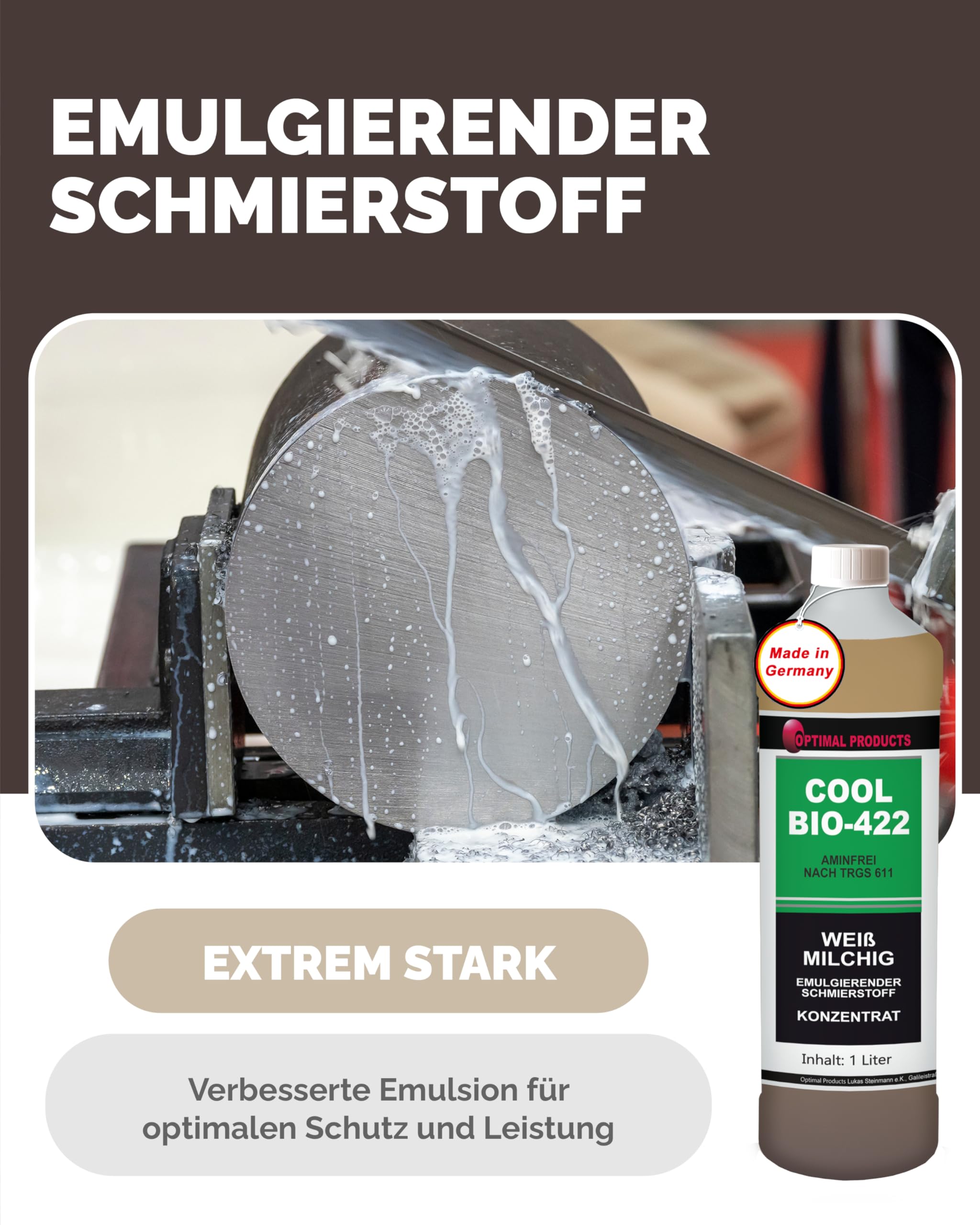 Optimal Bio-422 Lubrifiant De Refroidissement Haute Performance