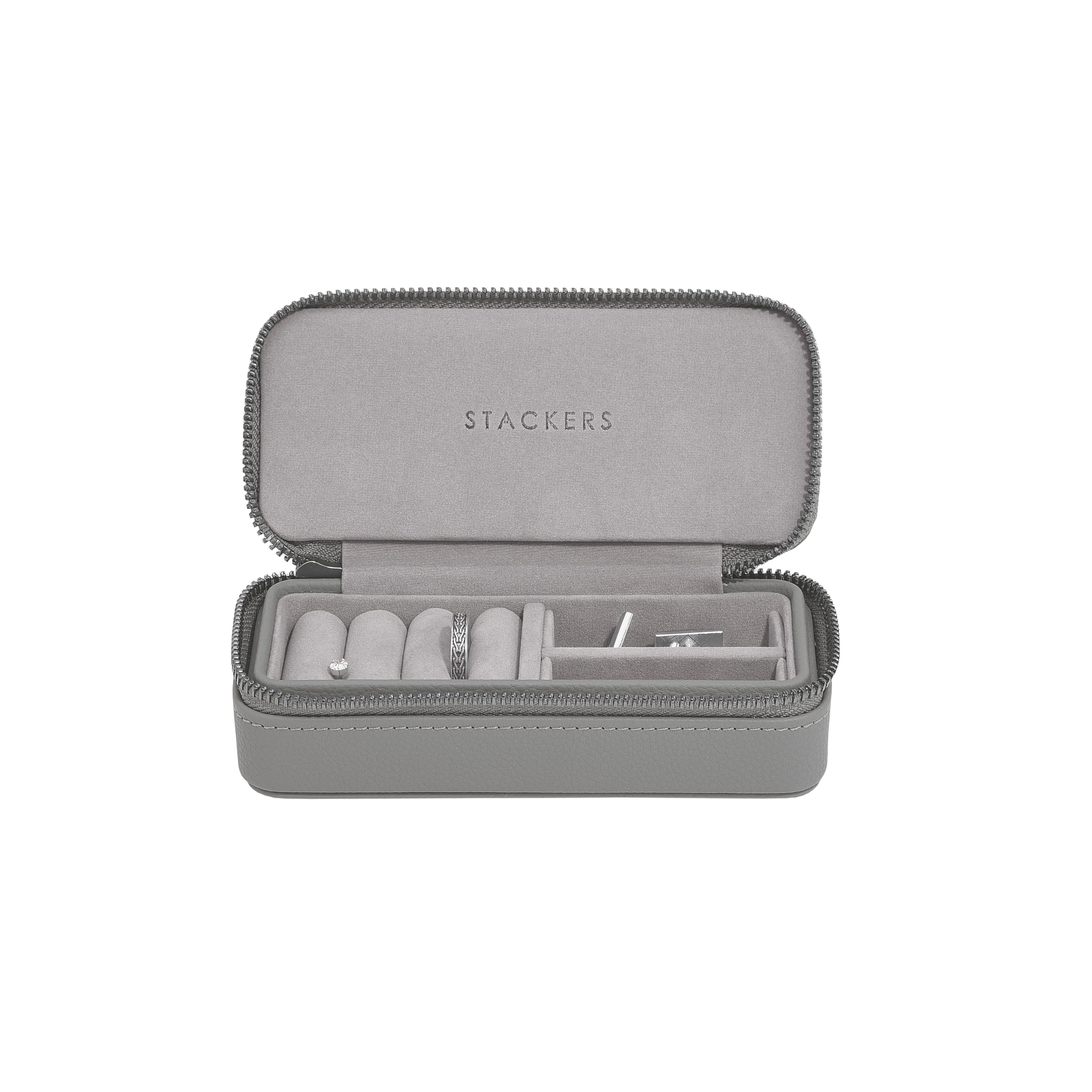 Stackers Slate Grey Medium Jewellery Travel Box