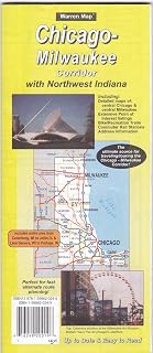 Chicago Milwaukee corridor with Northwest Indiana road map