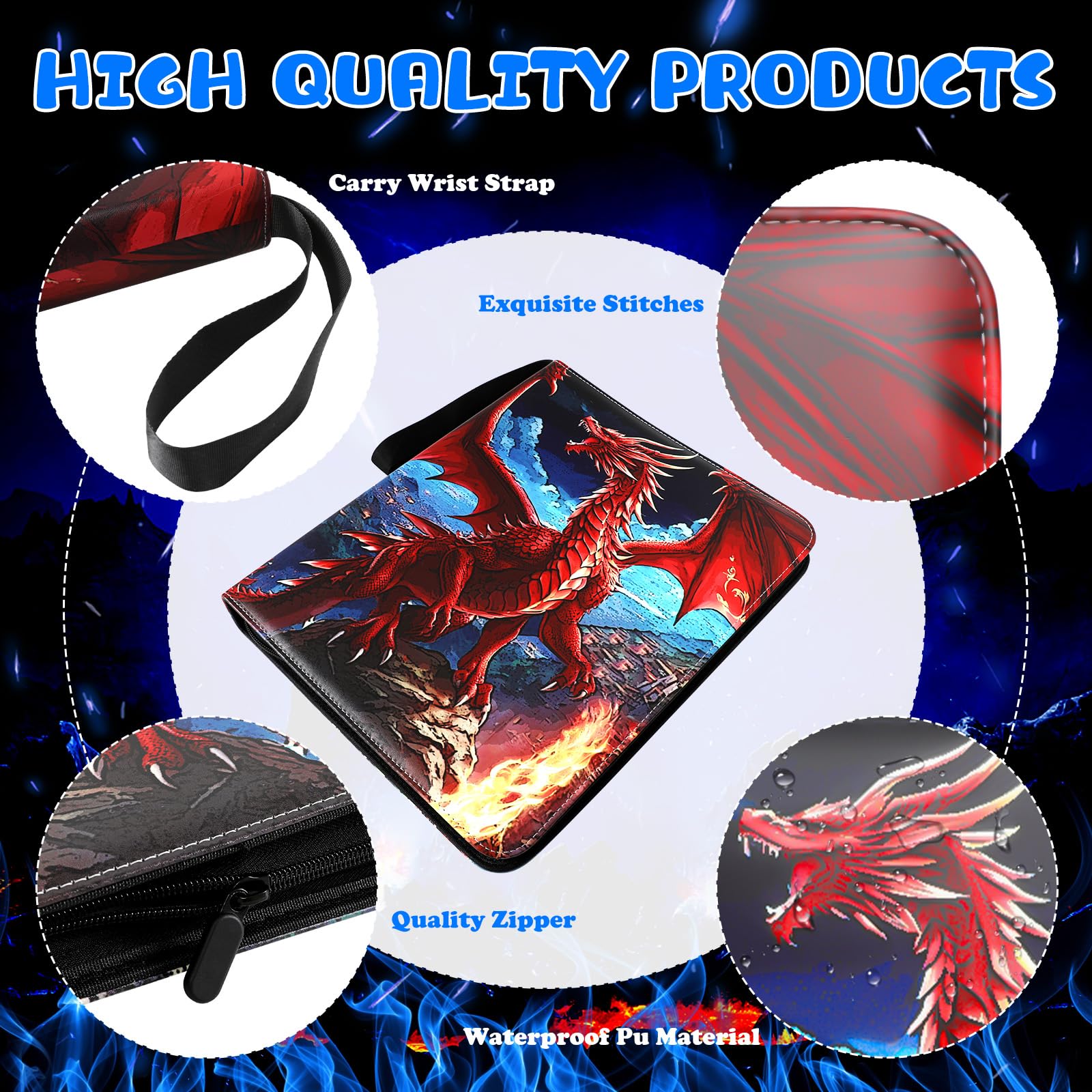 Dossier D'album De Cartes à Collectionner à 9 Poches Classeur De Cartes