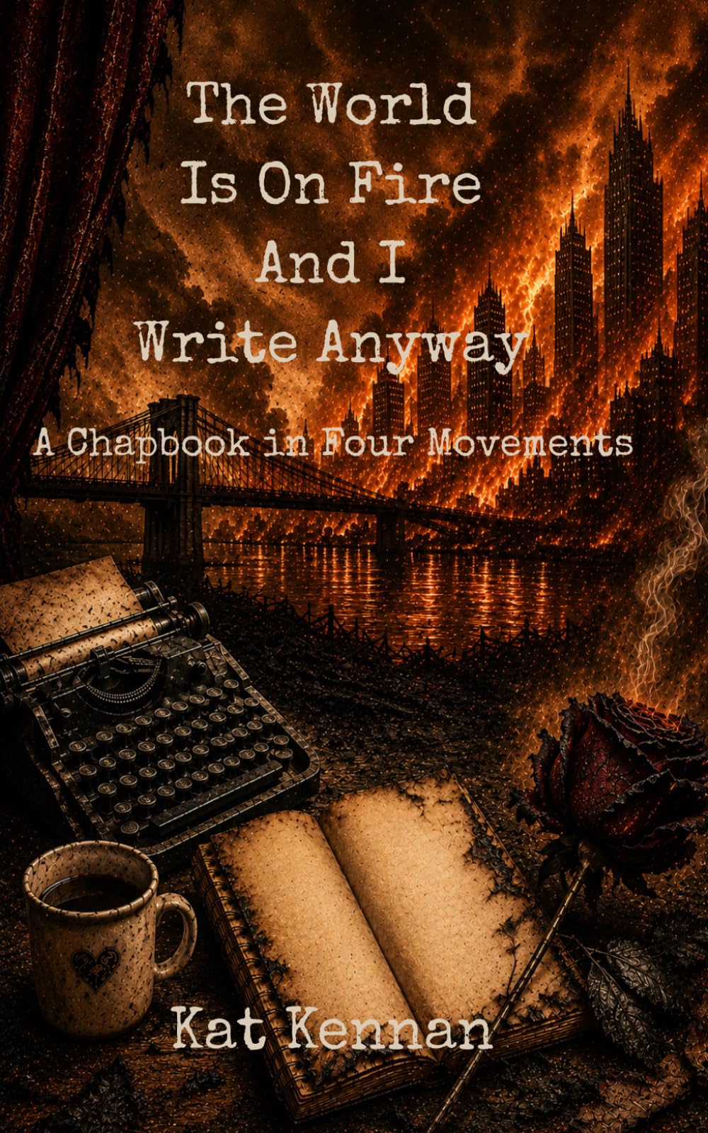 The World Is On Fire, and I Write Anyway: A Chapbook In Four Movements
