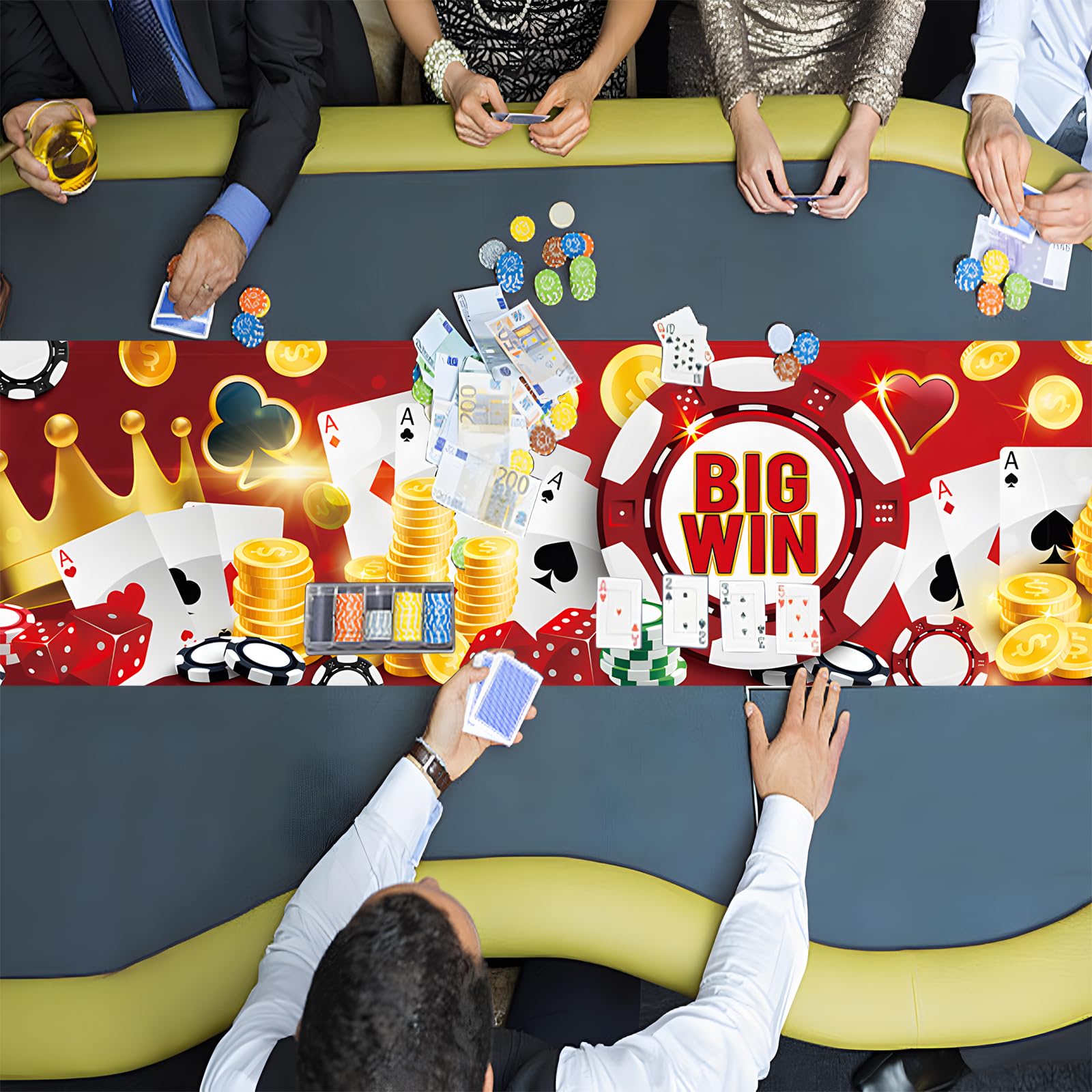Casino dekoracyjny bieżnik na stół