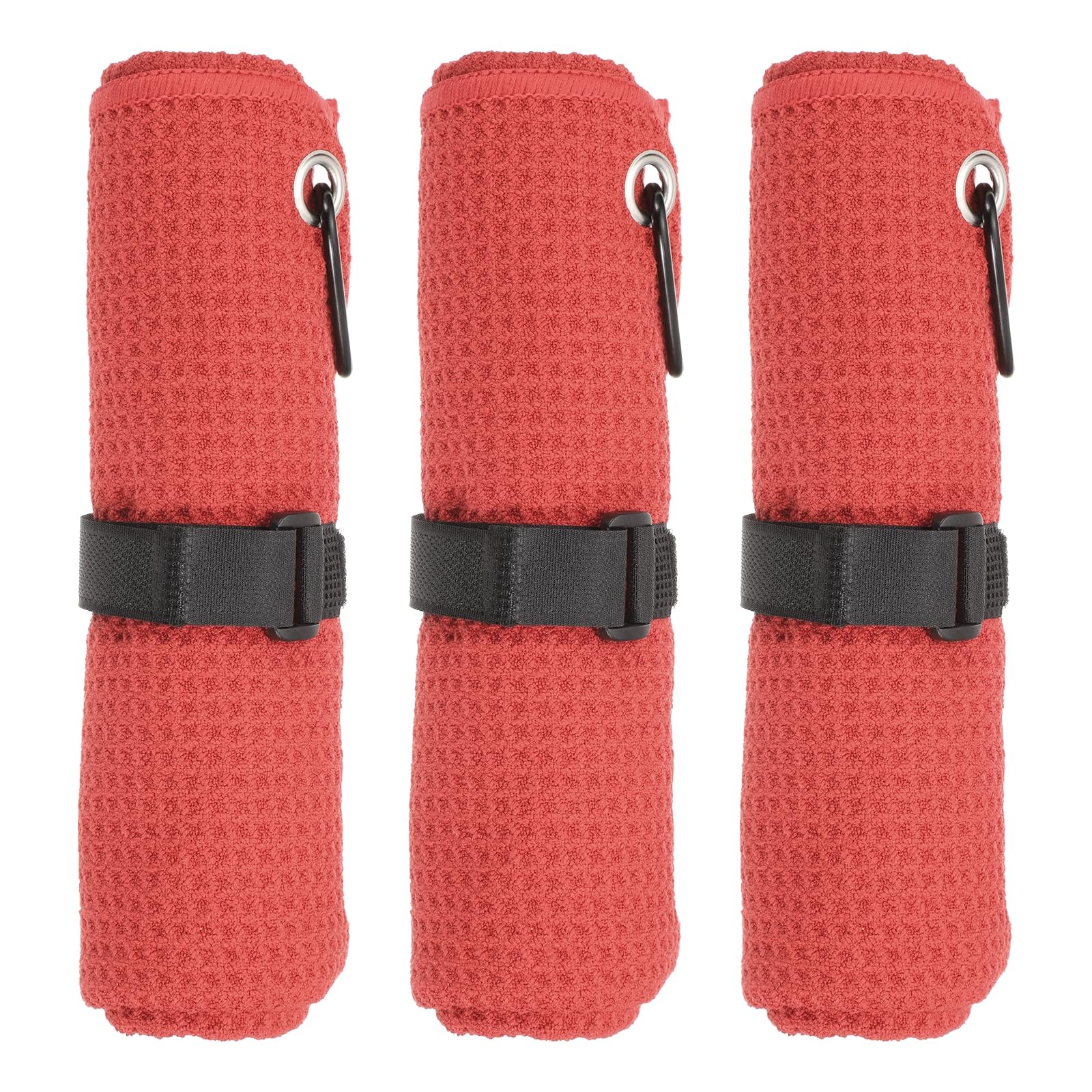 Serviette de golf absorbante PATIKIL lot de 3 essuie-clubs gaufrés