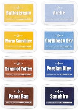 Altenew from Summer to Winter Pigment Ink Bundle, 8-Piece Set, Pigment Inks for Crafting, Inks for Stamping, Inks for Stencils