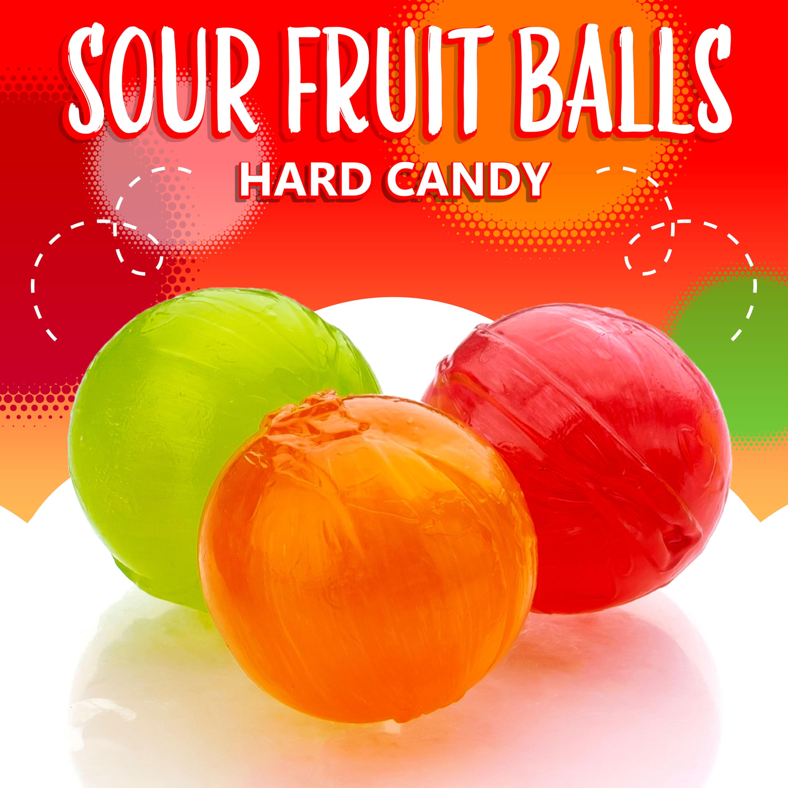 Amazon.com : Sour Balls Hard Candy | 2 Pound Bag | Fruit Flavors