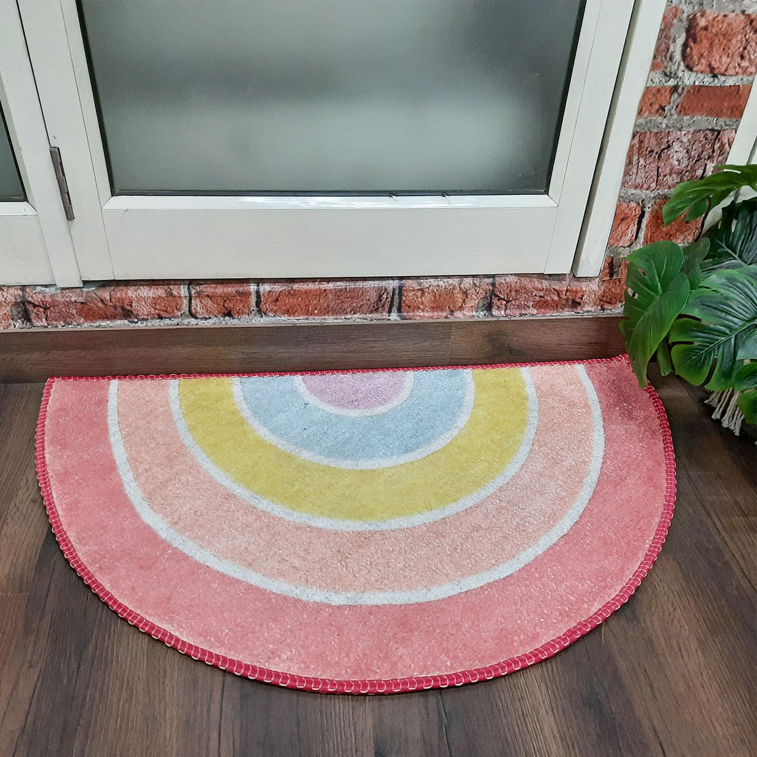 AVIONI Home Floor Mats in Beautiful Rainbow Design | Anti Slip, Durable & Washable | Outdoor & Indoor - 55cm x 90cm (~22" x 36")