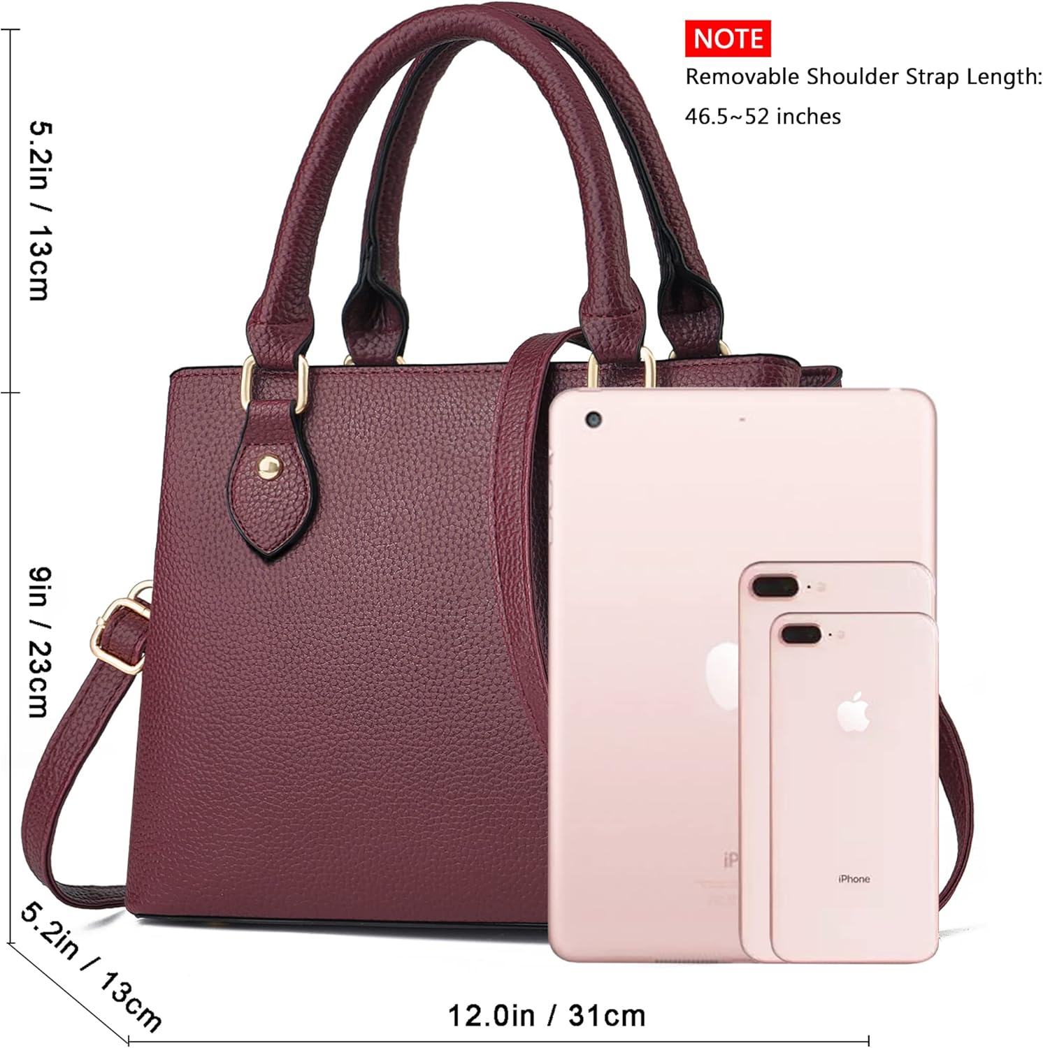 CHICAROUSAL Purses and Handbags for Women Leather Crossbody Bags Women's Tote Shoulder Bag - Image 5