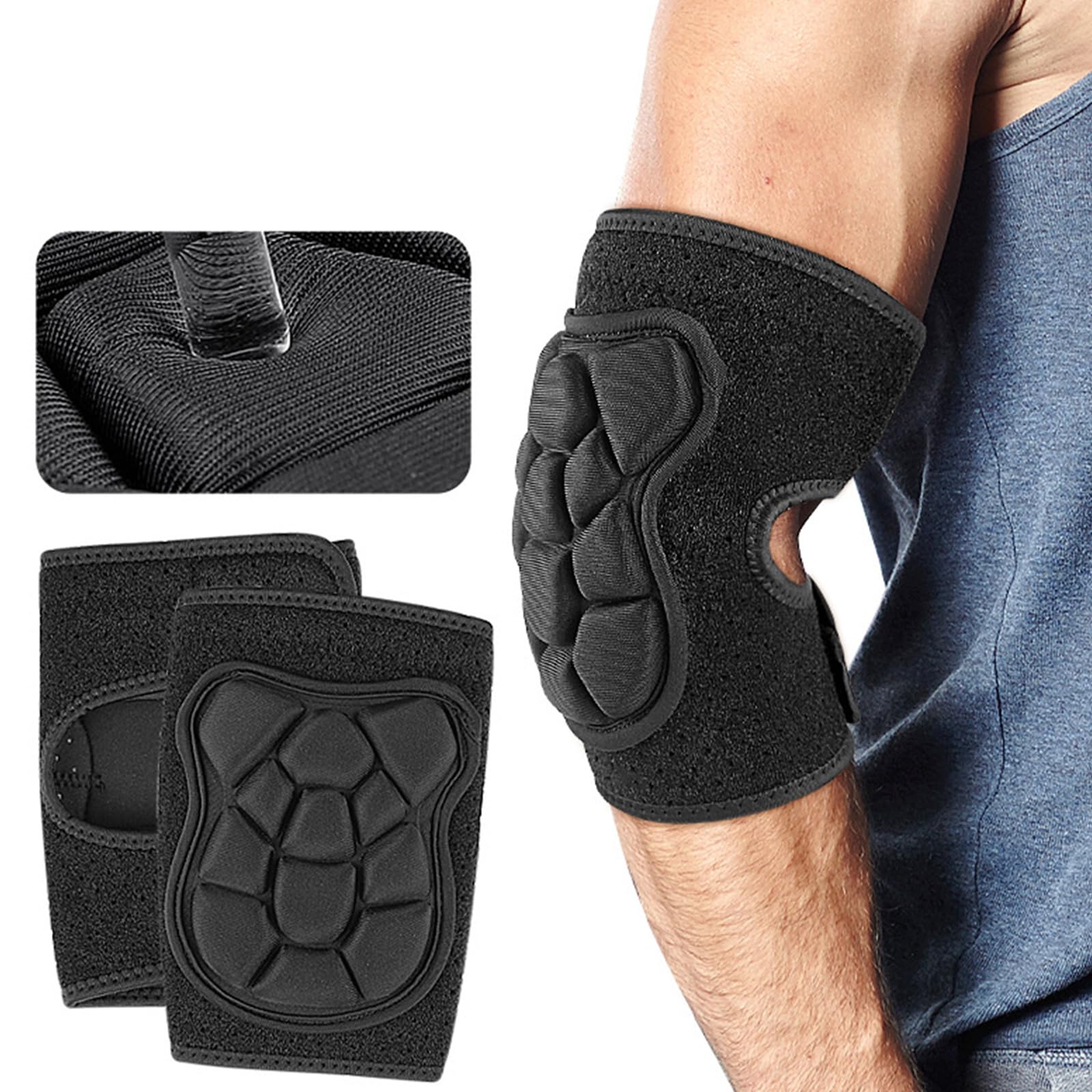 Coudière réglable respirante pour athlète, facile à utiliser, protection de coude de baseball pour le fitness