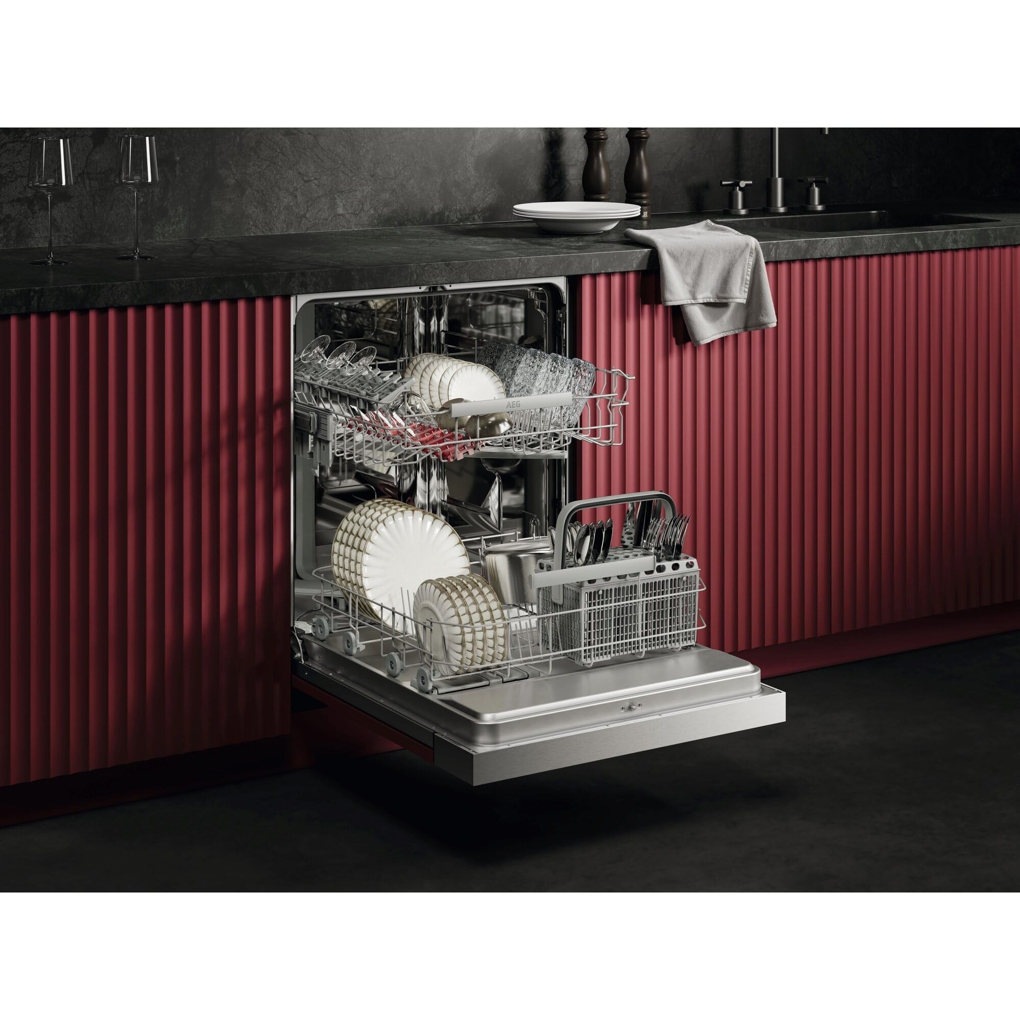 AEG Teilintegrierter Geschirrspüler 6000 60cm 44dB 14 MG GT620B2SCM