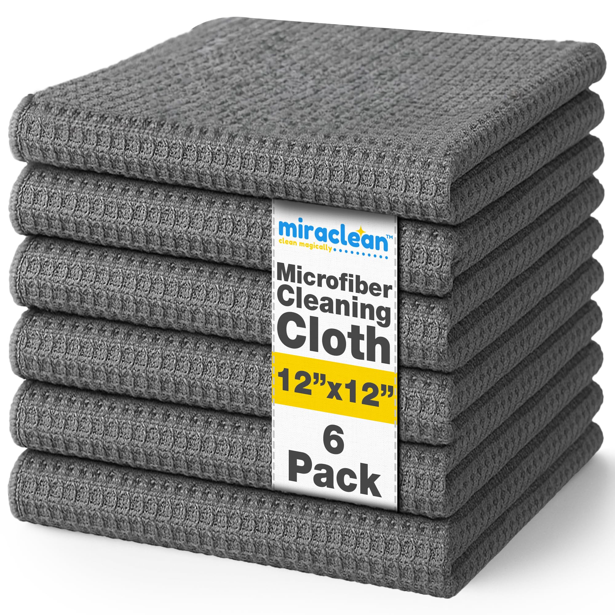 Microfiber Towels for Cars 12 x 12 inches Waffle Weave Microfiber Towel Barista Towels Multipurpose Use Lint Free
