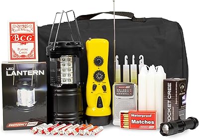 Emergency Zone - Power Outage Emergency Kit - Durable Nylon Pouch - Premium