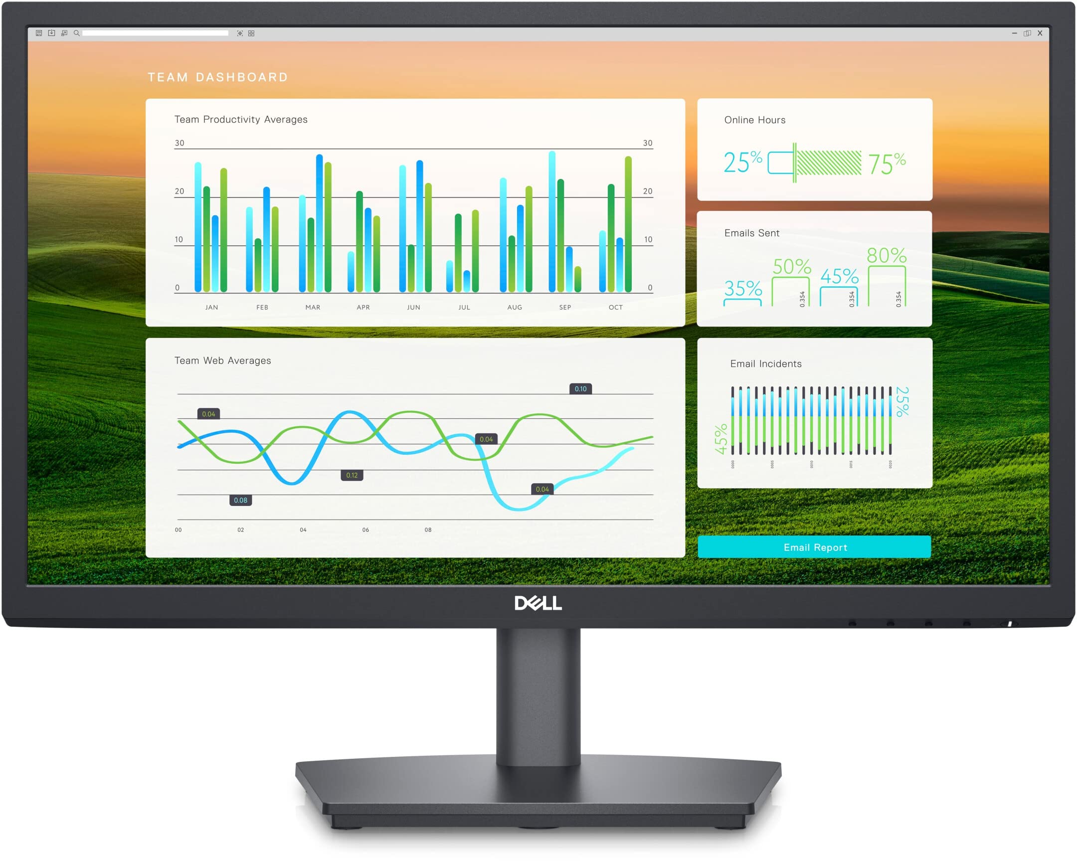 DELL E Series E2222HS 54.6 cm (21.5) 1920 x 1080 pixels Full HD LED Black