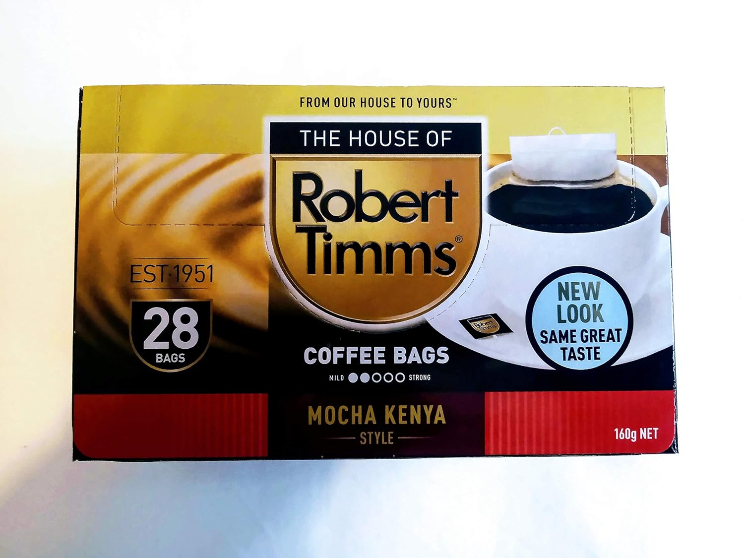 Robert Timms Single Use Coffee Bags, Mocha Kenya Style, 28