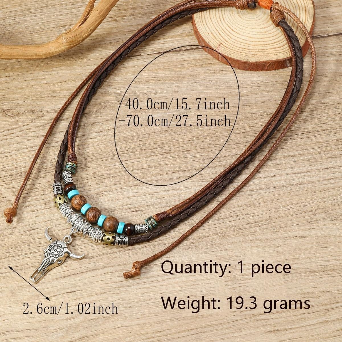 Layered Western Necklaces for Women Silver Turquoise Beaded Layered Necklaces Country Concert Cowgirl Dresses Accessories - Image 4