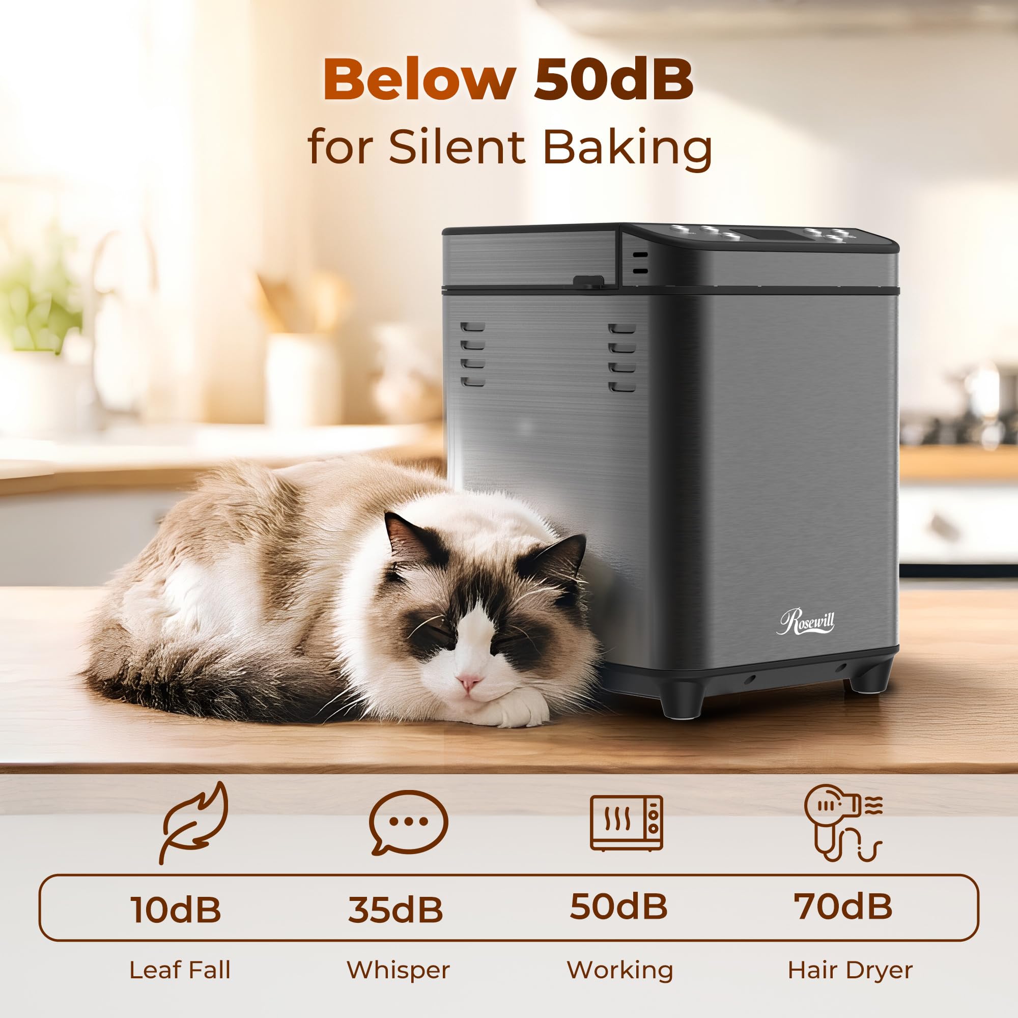 Rosewill Bread Maker - 25-in-1 Automatic Bread Machine -7