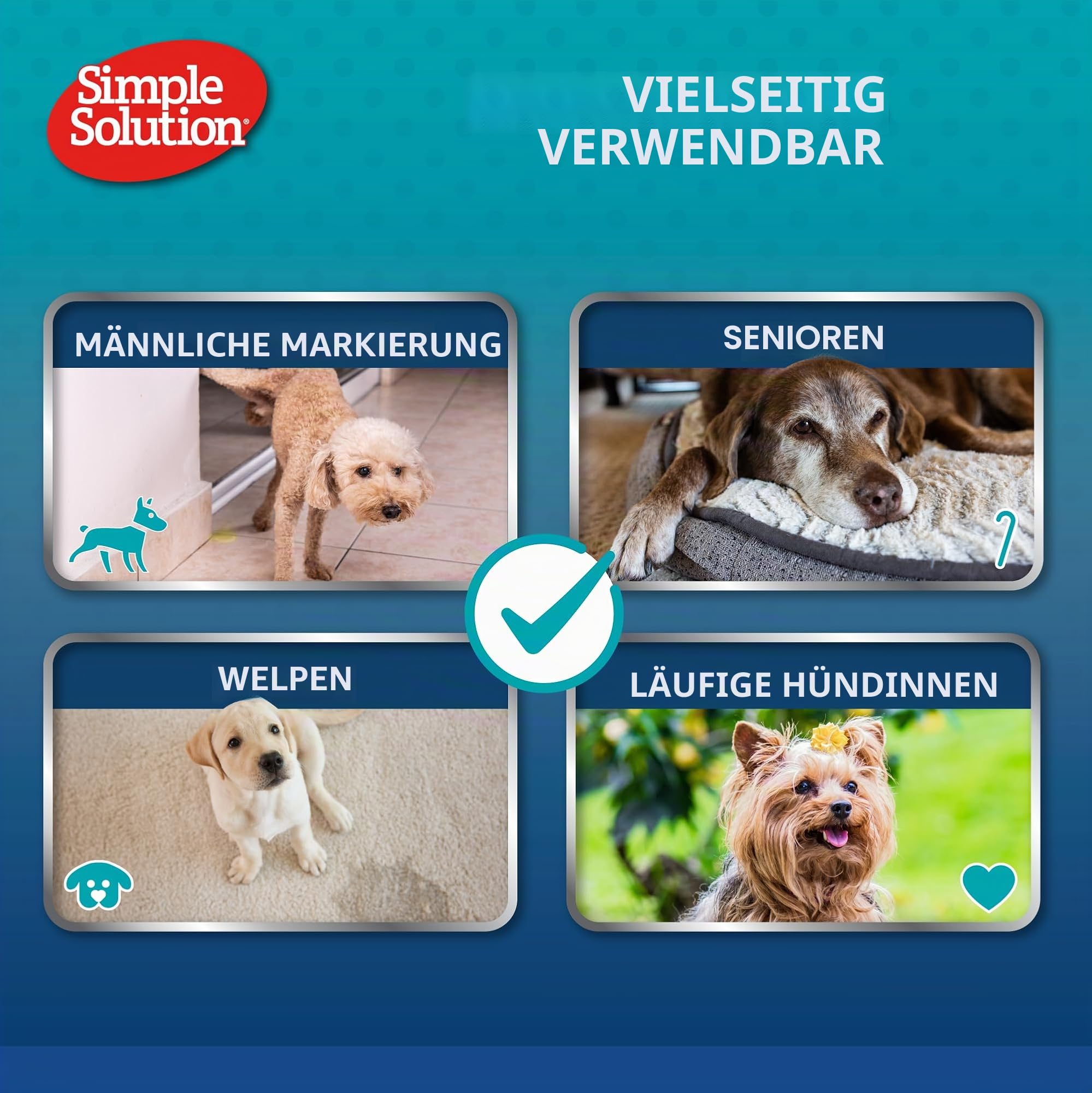 Simple Solution Hunde Windeln waschbar L