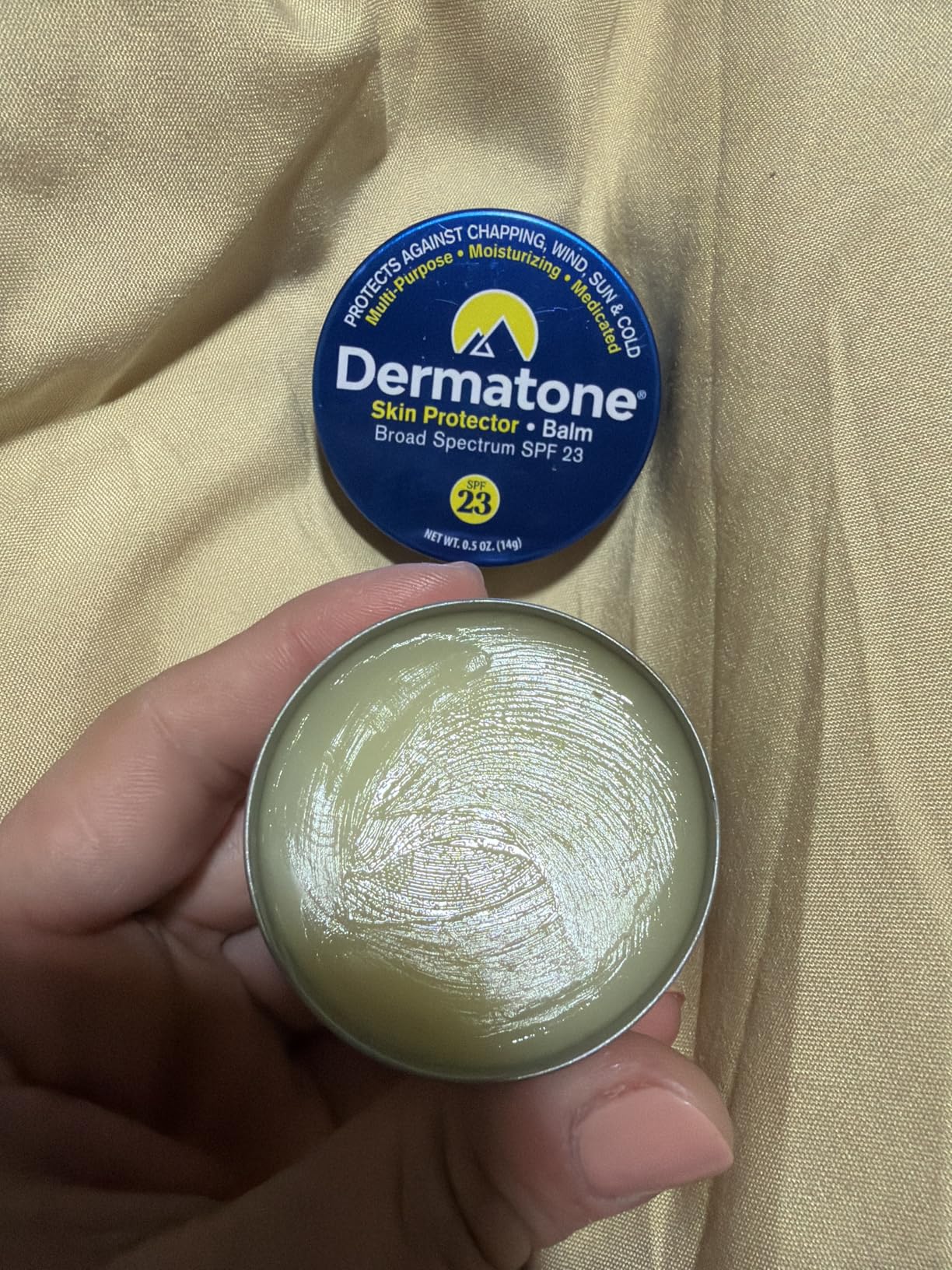 Dermatone Skin Protector Balm | Sun, Wind, Cold, Chapping & Frostbite Protection | Face and Lip Balm SPF23 | Moisturize & Repair Dry Skin | Barrier Cream | 0.5oz