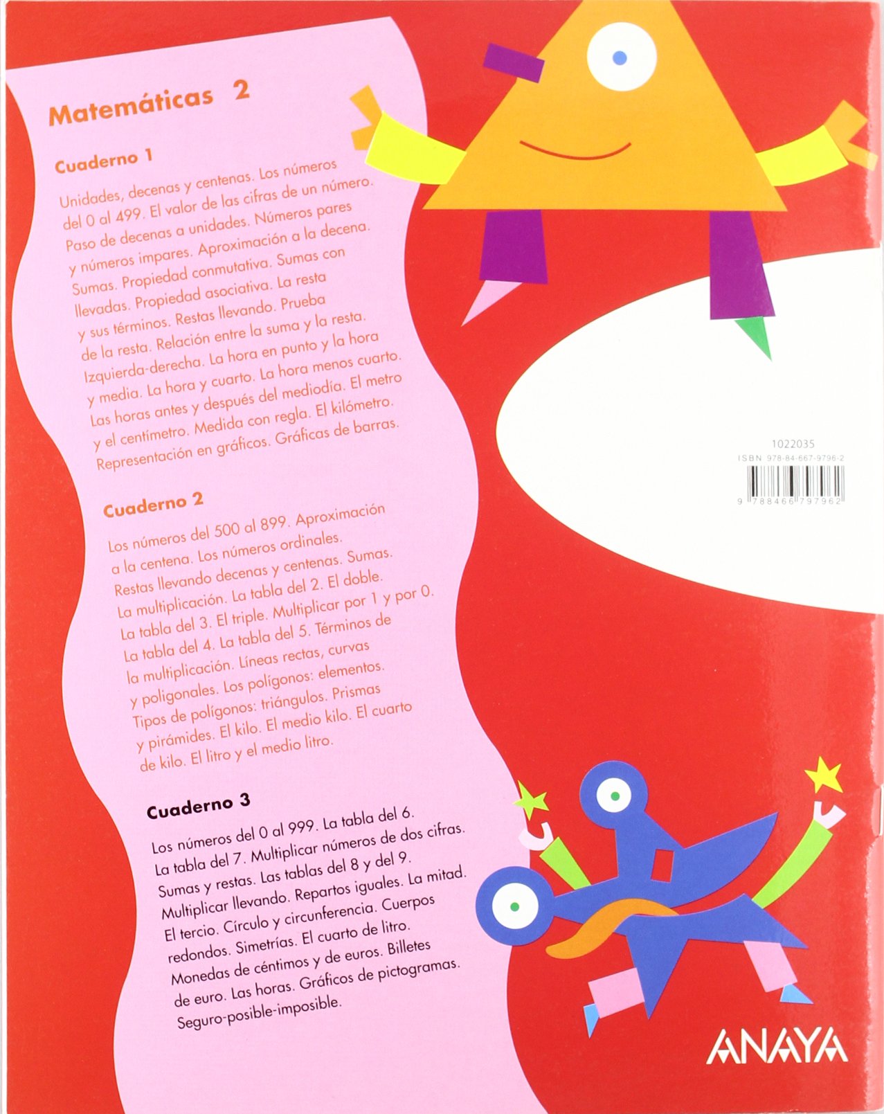 Matemáticas 2. Cuaderno 3. (UNA A UNA)