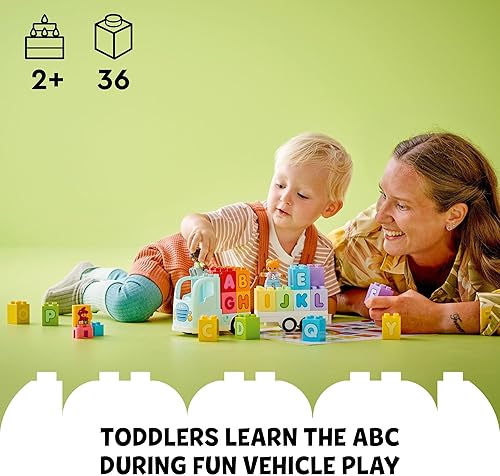 Miniatura 2 de LEGO DUPLO - Juguete de camión del alfabeto de la ciudad, juguetes educativos y de aprendizaje para niños y niñas en edad preescolar, a partir de 2