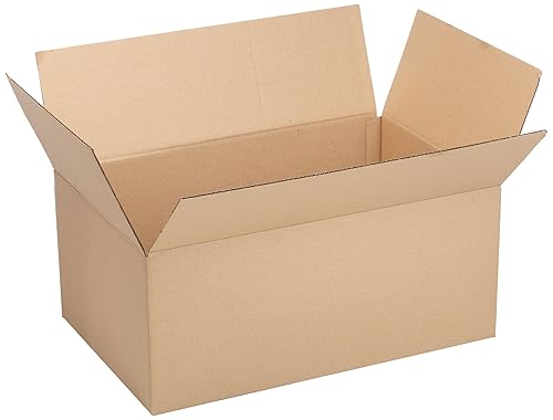Aviditi 281812 Caja de cartón corrugado, 28 pulgadas de largo x 18 pulgadas de ancho x 12 pulgadas de alto, kraft, para envío, embalaje y mudanza
