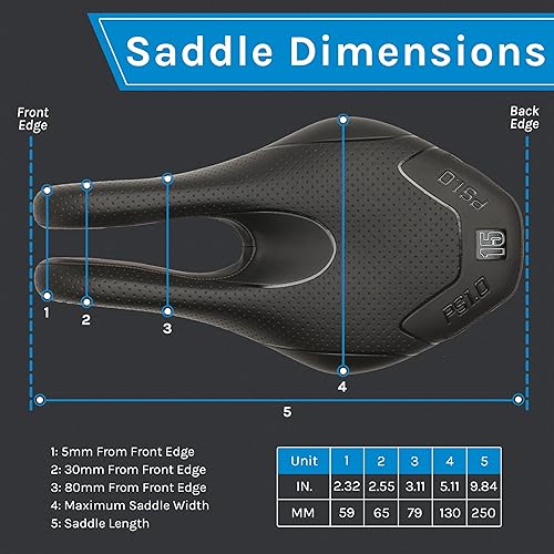 Miniatura 7 de ISM PS Series No Nose Bike Saddle - Noseless Bike Seat Designed for Triathletes, Time Trial Riders, and Road Racers - Patented Split Nose Bicycle